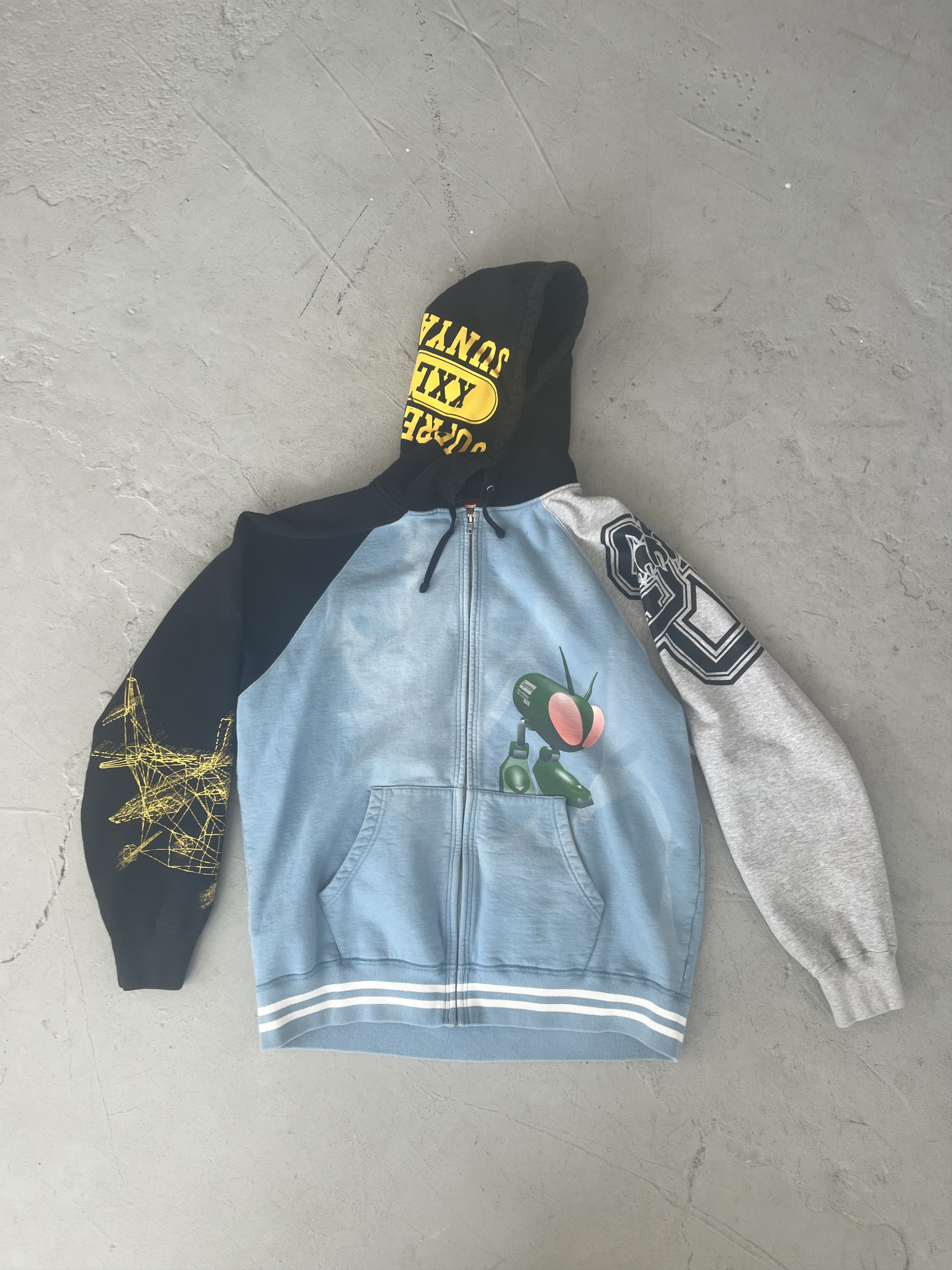 Junya Watanabe × Supreme Color block print zip up hoodie Size US XL / EU 56 / 4 - 1 Thumbnail