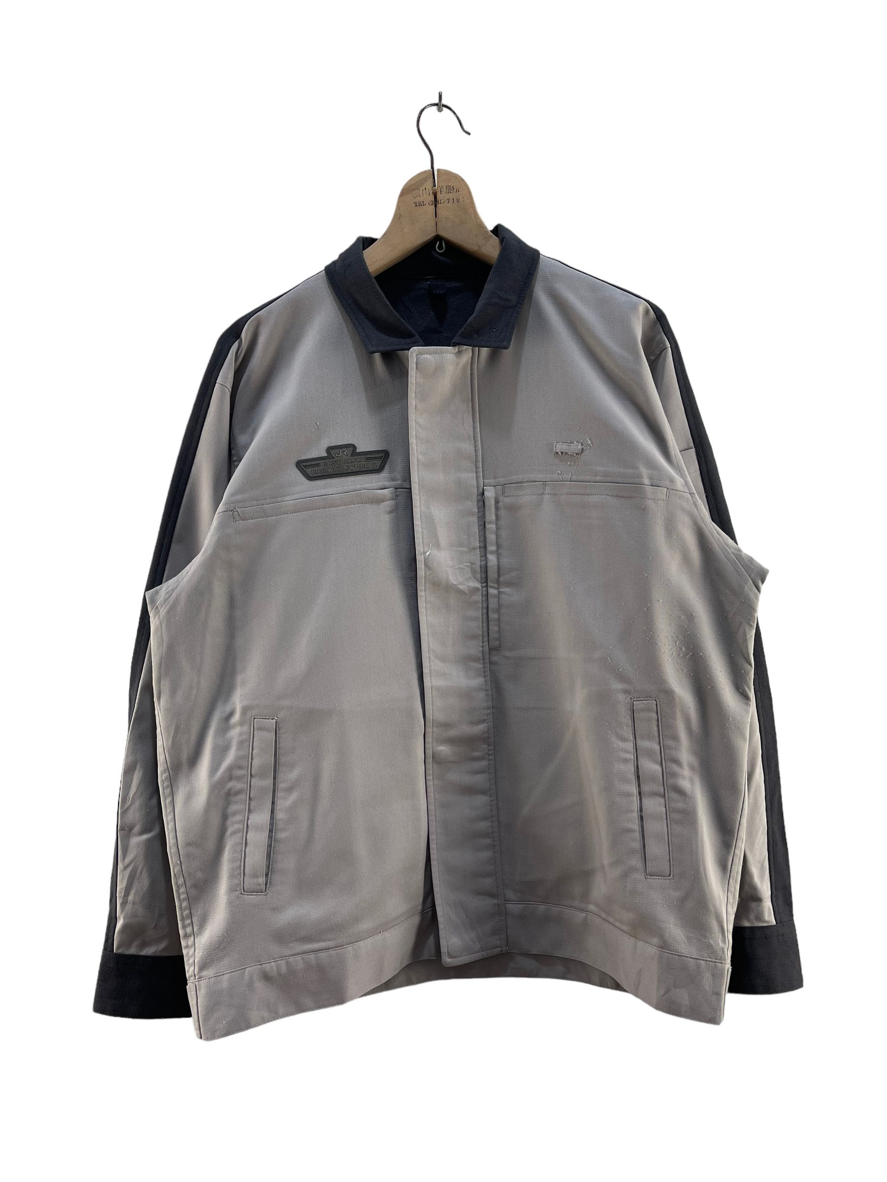 Japanese Brand Vintage East Japan Railway Company Worker Jacket Size US M / EU 48-50 / 2 - 1 Thumbnail
