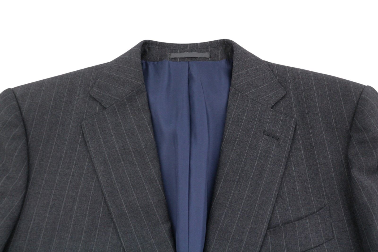 Suitsupply NAPOLI UK38R Grey Wool Pinstriped Blazer 89054 Size 38R - 6 Thumbnail