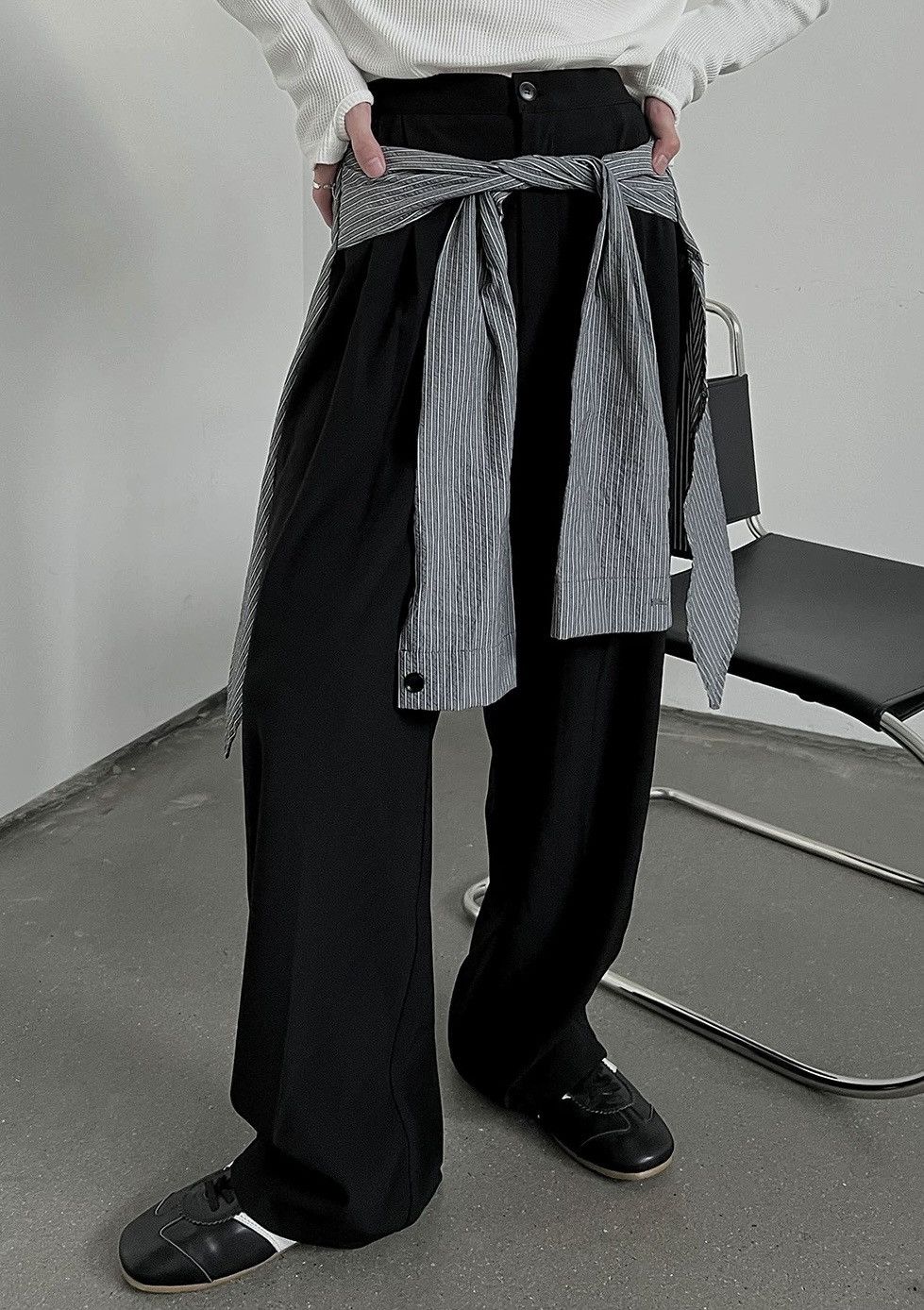 Japanese Brand × Vintage Outdoor retro cleanfit shirt tied loose fit pants Size US 32 / EU 48 - 2 Thumbnail