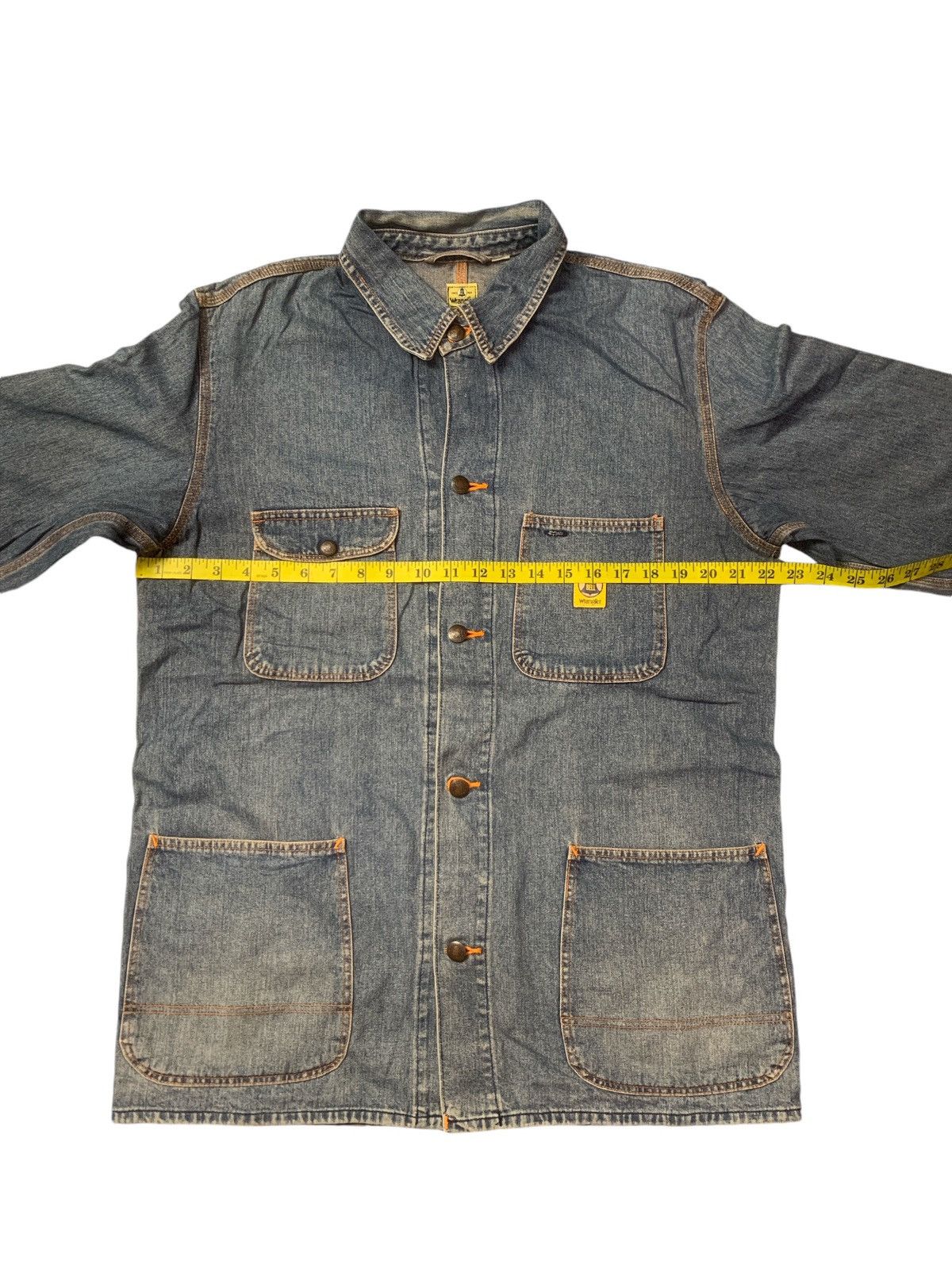 Vintage × Wrangler Rare Design Vintage Wrangler Dungarees Blu Bell Denim Jacket Size US M / EU 48-50 / 2 - 9 Thumbnail