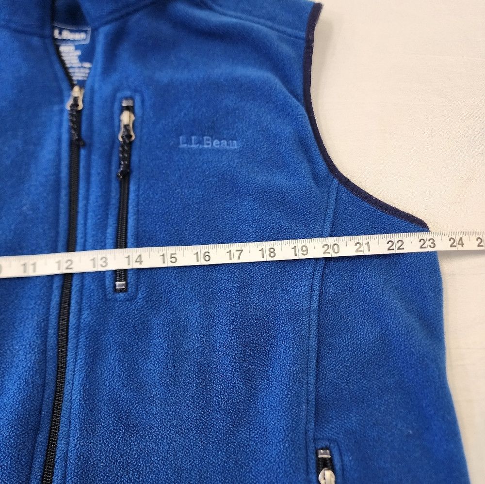 L.L. Bean L.L. Bean Blue Navy Fleece Black Trimming Warm Outdoor Vest Size US L / EU 52-54 / 3 - 4 Thumbnail