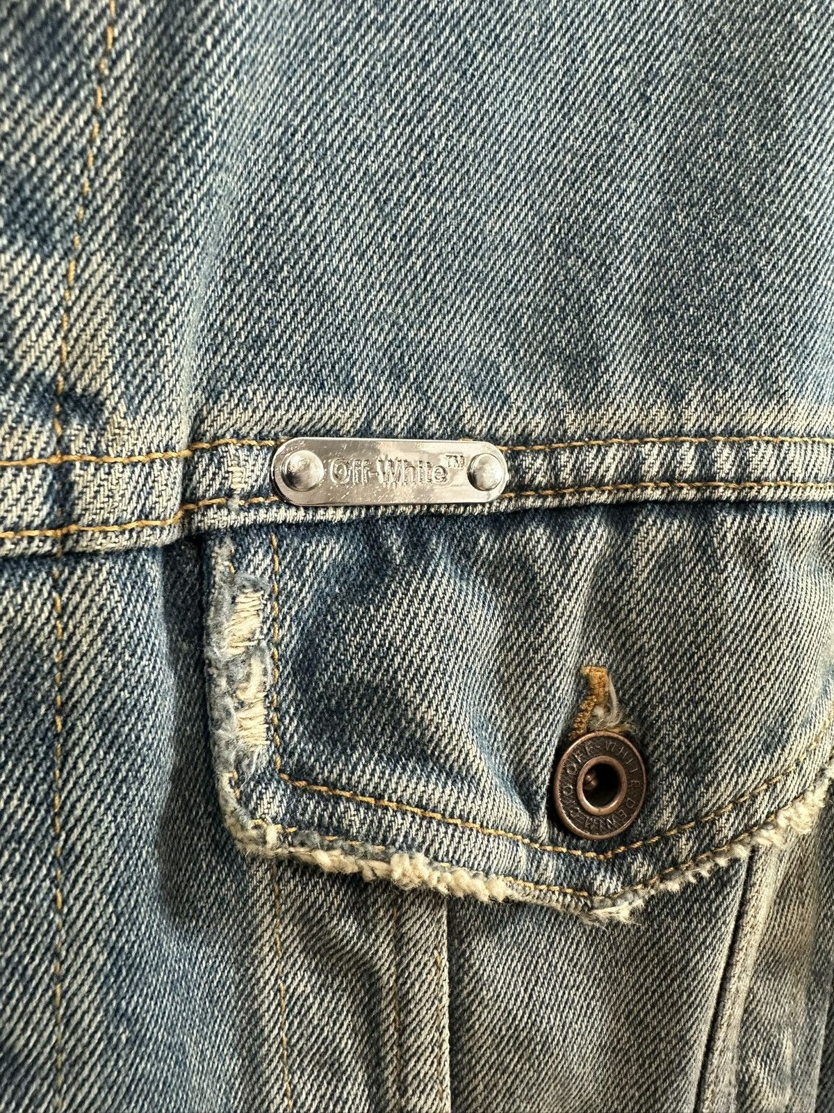 Off-White Off-White Denim Jacket Size US M / EU 48-50 / 2 - 6 Thumbnail