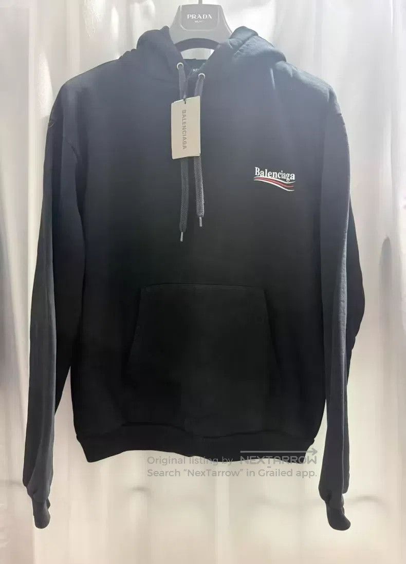 Balenciaga Balenciaga Black Coke Printed Hoodie Size US L / EU 52-54 / 3 - 1 Thumbnail