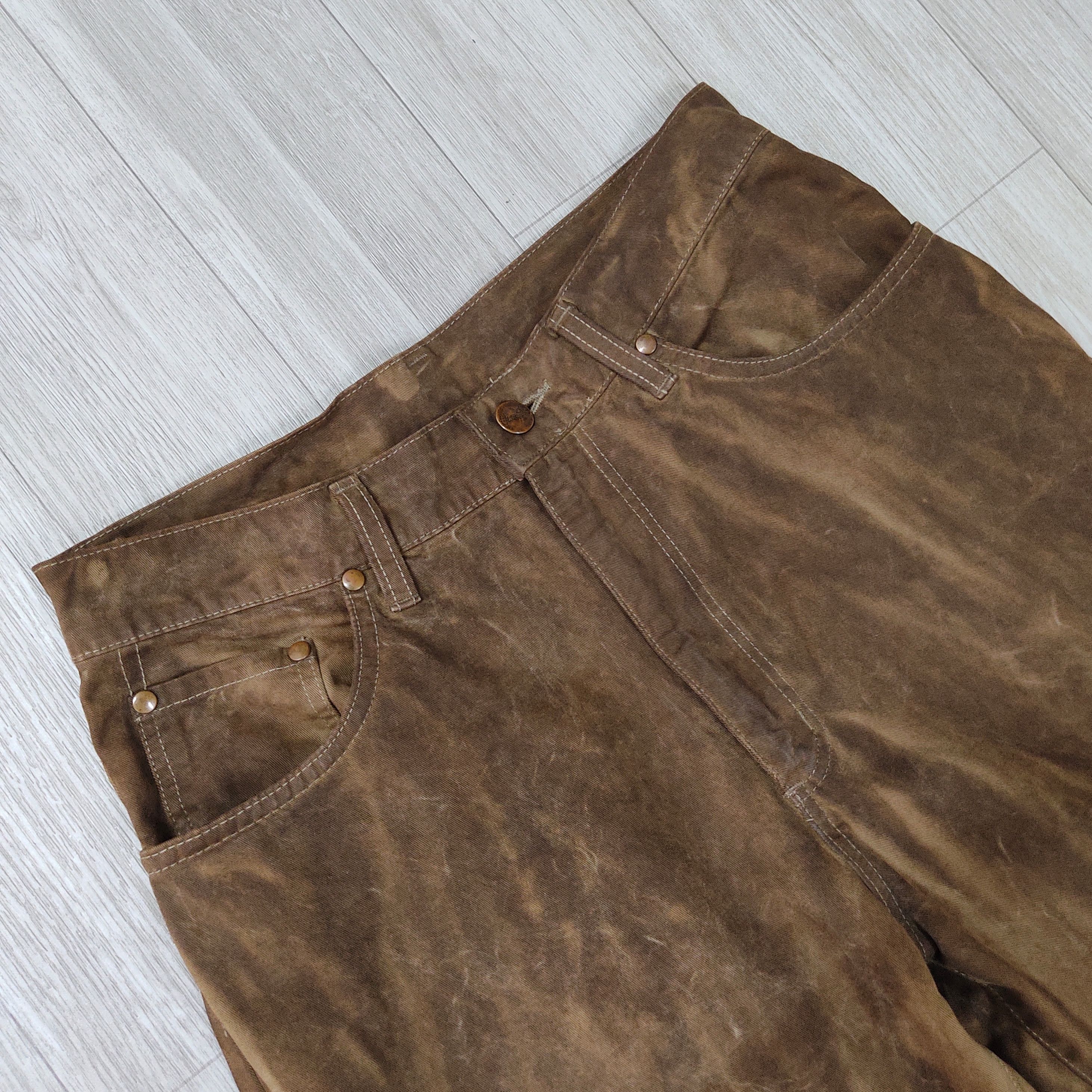 Wrangler Wrangler Blue Bell Rustic Brown Washed Denim Pants Size US 29 - 7 Thumbnail