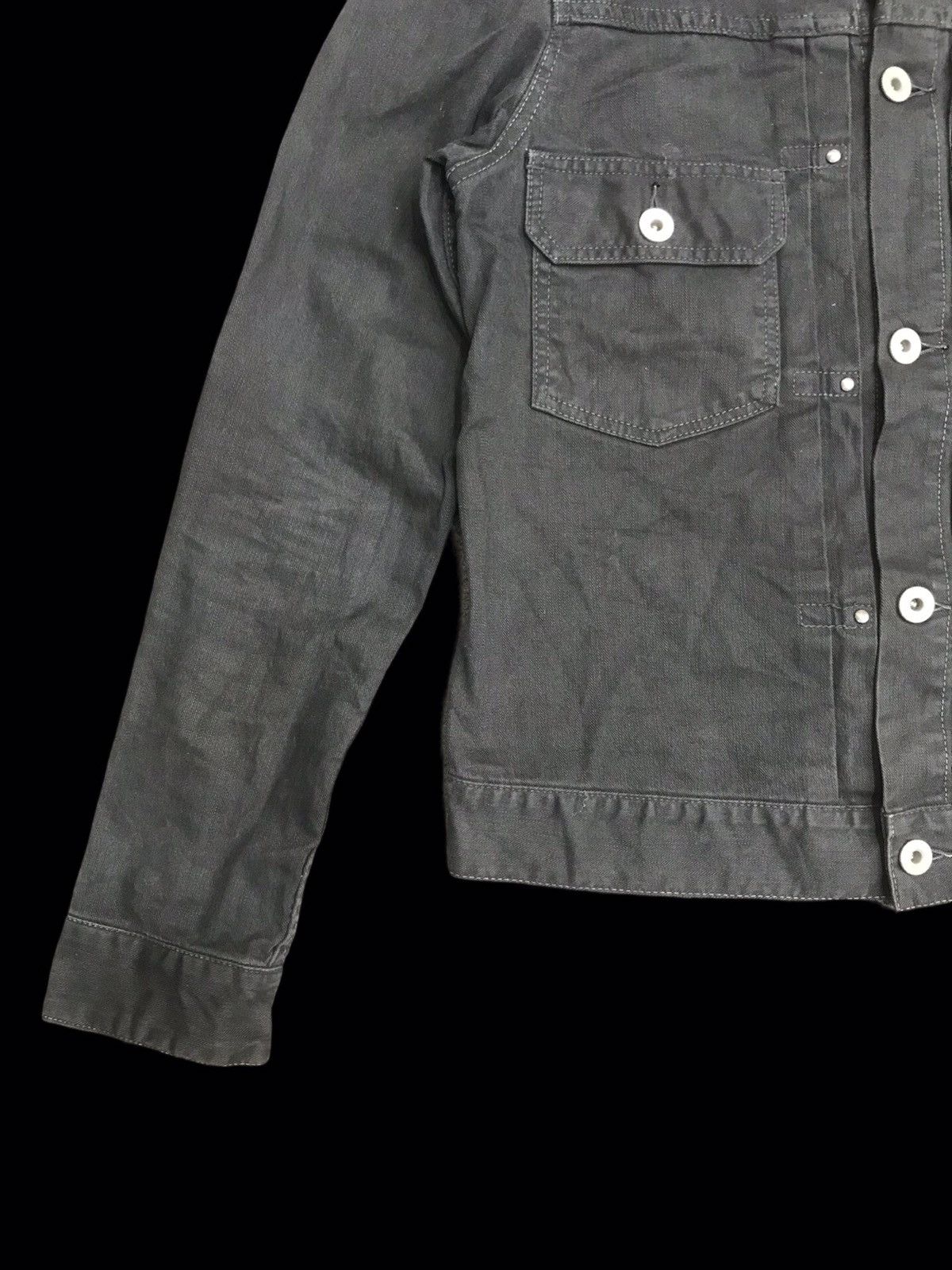 Japanese Brand 💥BIKER💥UNISEX NANO UNIVERSE JAPAN TRUCKER BIKER DENIM F220 Size US XS / EU 42 / 0 - 7 Thumbnail