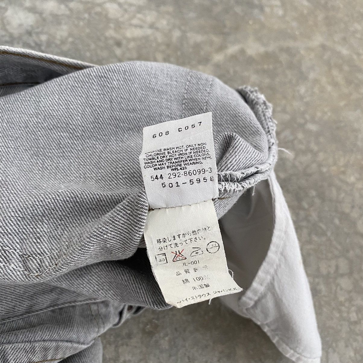 Levi's Size 30x29 VTG 1992 Levis 501 Desert Grey Denim Jeans Size US 30 / EU 46 - 24 Thumbnail
