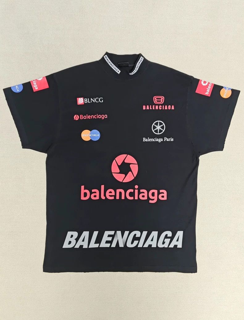Balenciaga Balenciaga 23 FW Top3B racing logo printed short sleeve T-s Size US S / EU 44-46 / 1 - 1 Thumbnail
