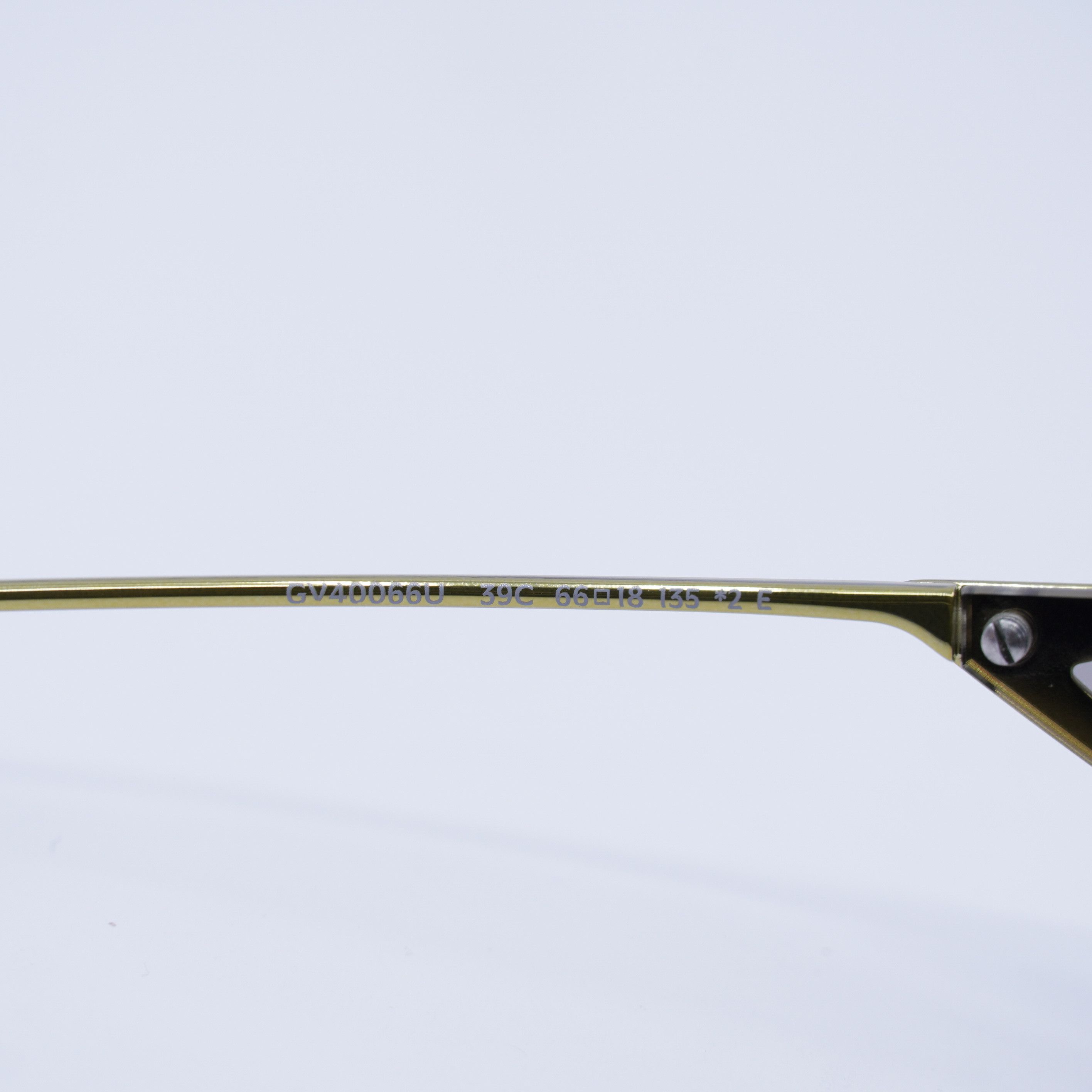 Givenchy Givenchy GV40066U 39C Sunglasses Yellow Geometric Frame Size ONE SIZE - 8 Thumbnail