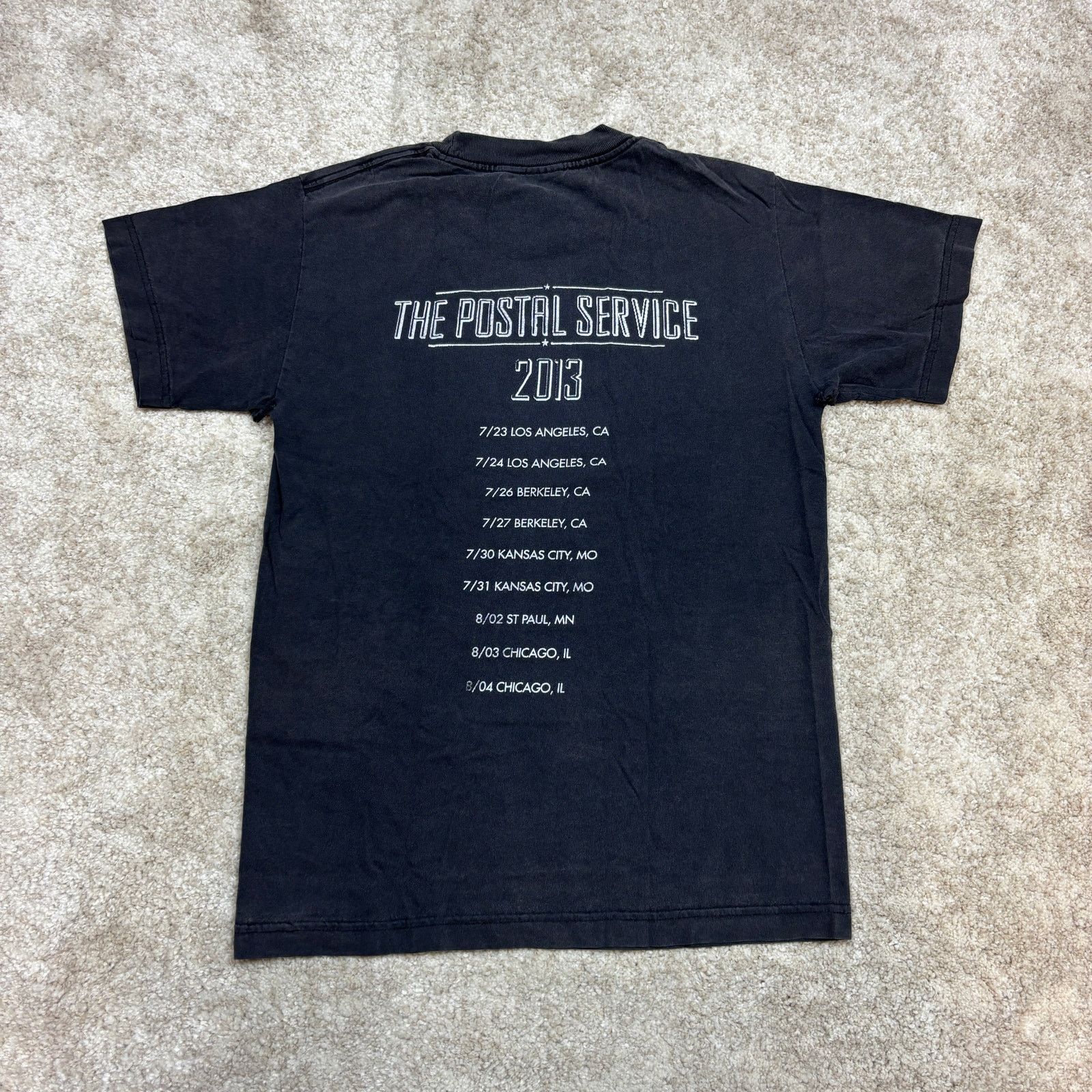 Band Tees The Postal Service 2013 Tour Faded Short Sleeve Shirt Mens S Size US S / EU 44-46 / 1 - 3 Thumbnail