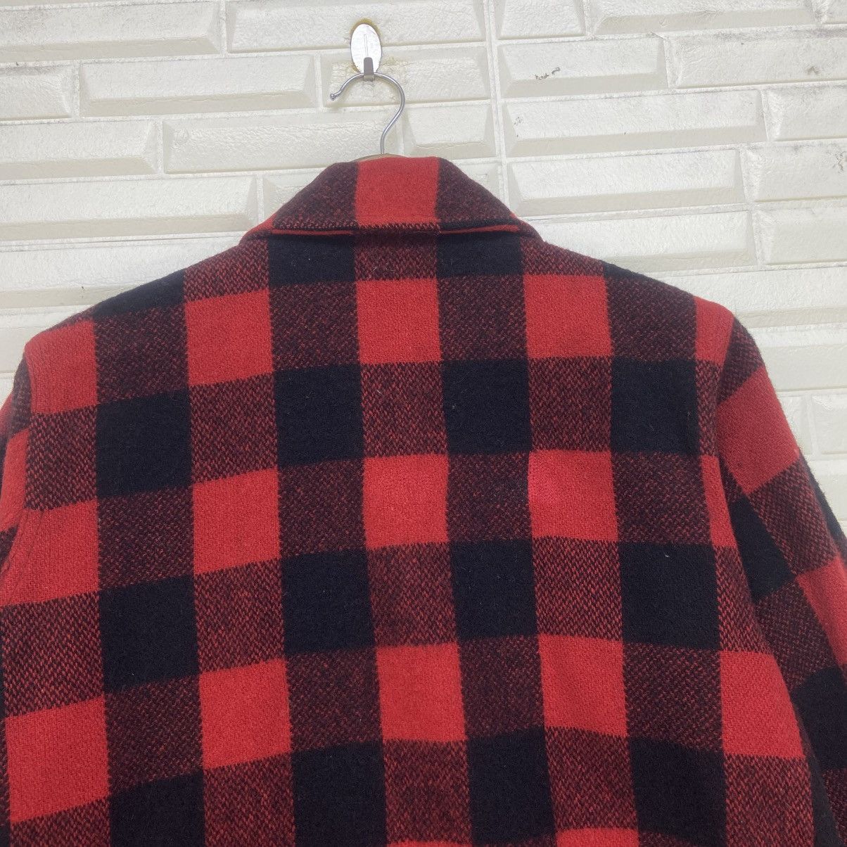 Vintage Vintage 70s Amalgamated Red Buffalo Checks Wool Flannel Size US S / EU 44-46 / 1 - 11 Thumbnail