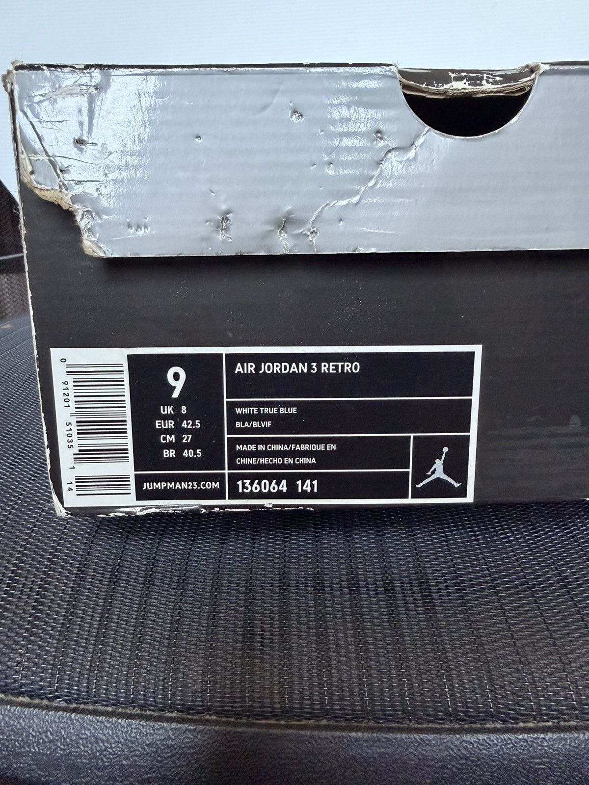 Jordan Brand Air Jordan 3 - 2009 True Blue - size 9 Size US 9 / EU 42 - 7 Thumbnail