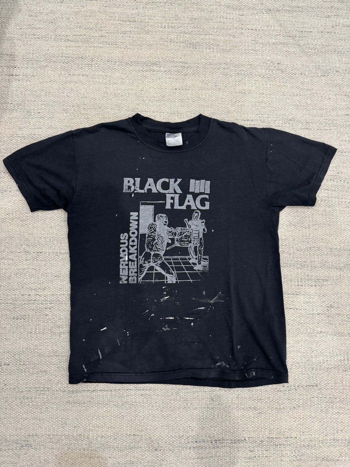 SST BLACK FLAG Nervous Breakdown TシャツL BLACK FLAG Tシャツ NERVOUS BREAKDOWN Ltd! | 45REVOLUTION
