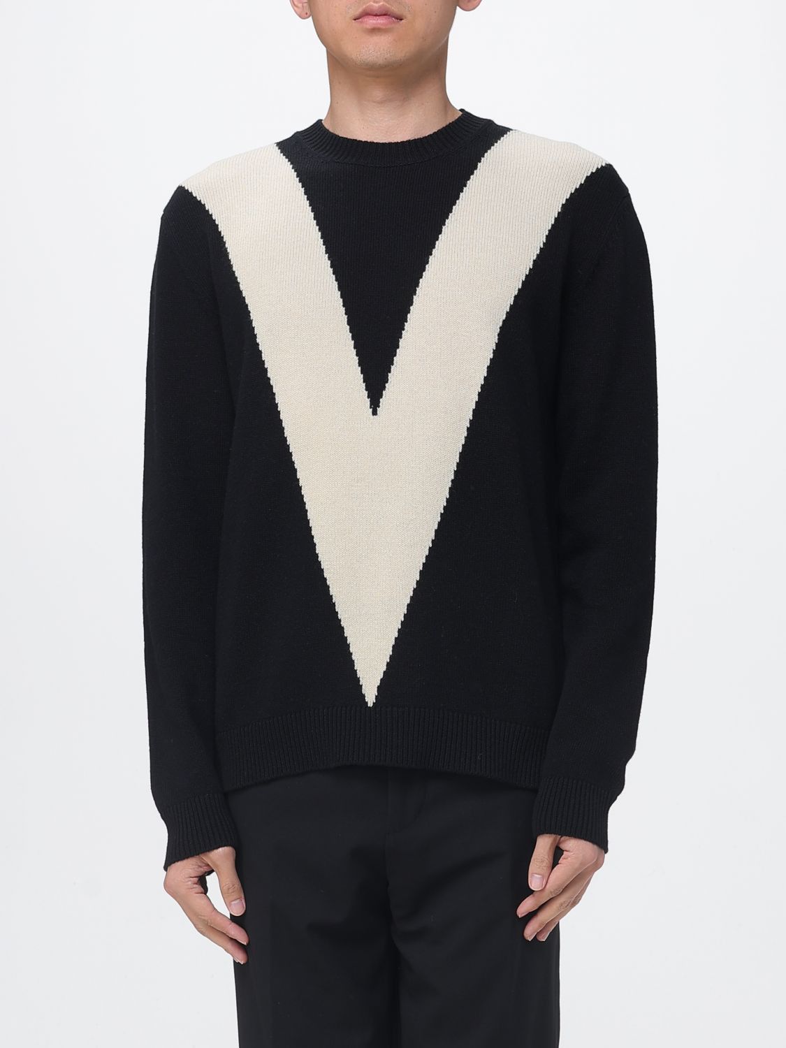Valentino Valentino Sweater Men Black Size US M / EU 48-50 / 2 - 1 Thumbnail