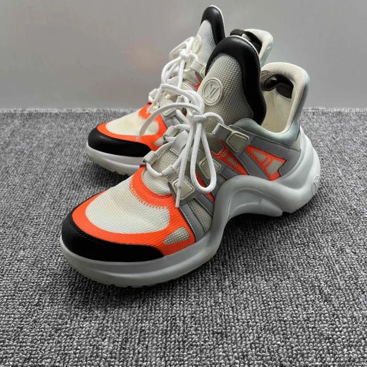 Louis Vuitton Louis Vuitton Archlight Low-Top Sneakers in Orange 0079 Size US 7 / IT 37 - 1 Thumbnail