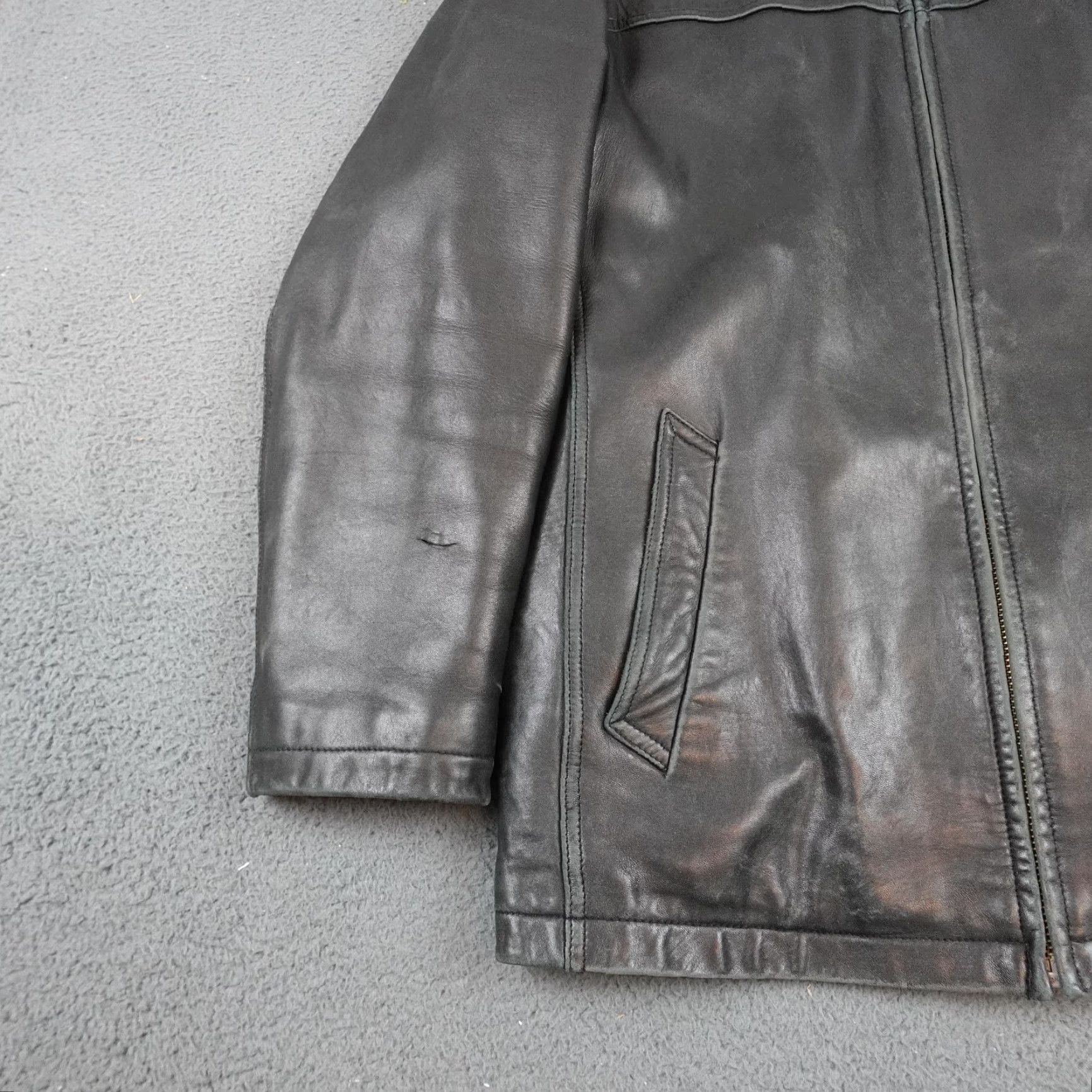 Vintage Wilsons Leather Jacket Mens Medium Black Thinsulate Overcoat Full Zip Insulated Size US M / EU 48-50 / 2 - 3 Thumbnail