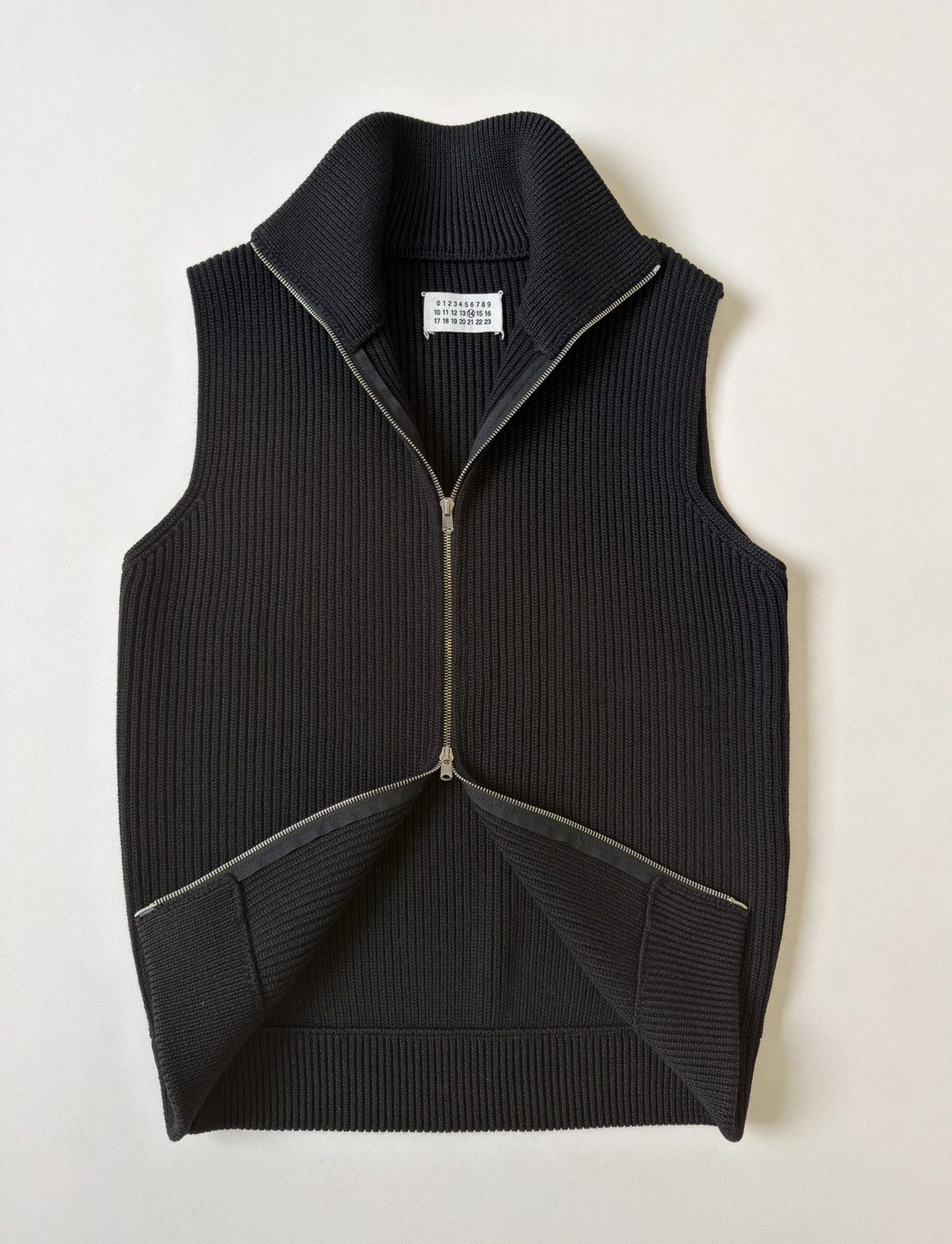 Maison Margiela A/W 06 Black Drivers Zip Sweater Vest Size US M / EU 48-50 / 2 - 11 Thumbnail