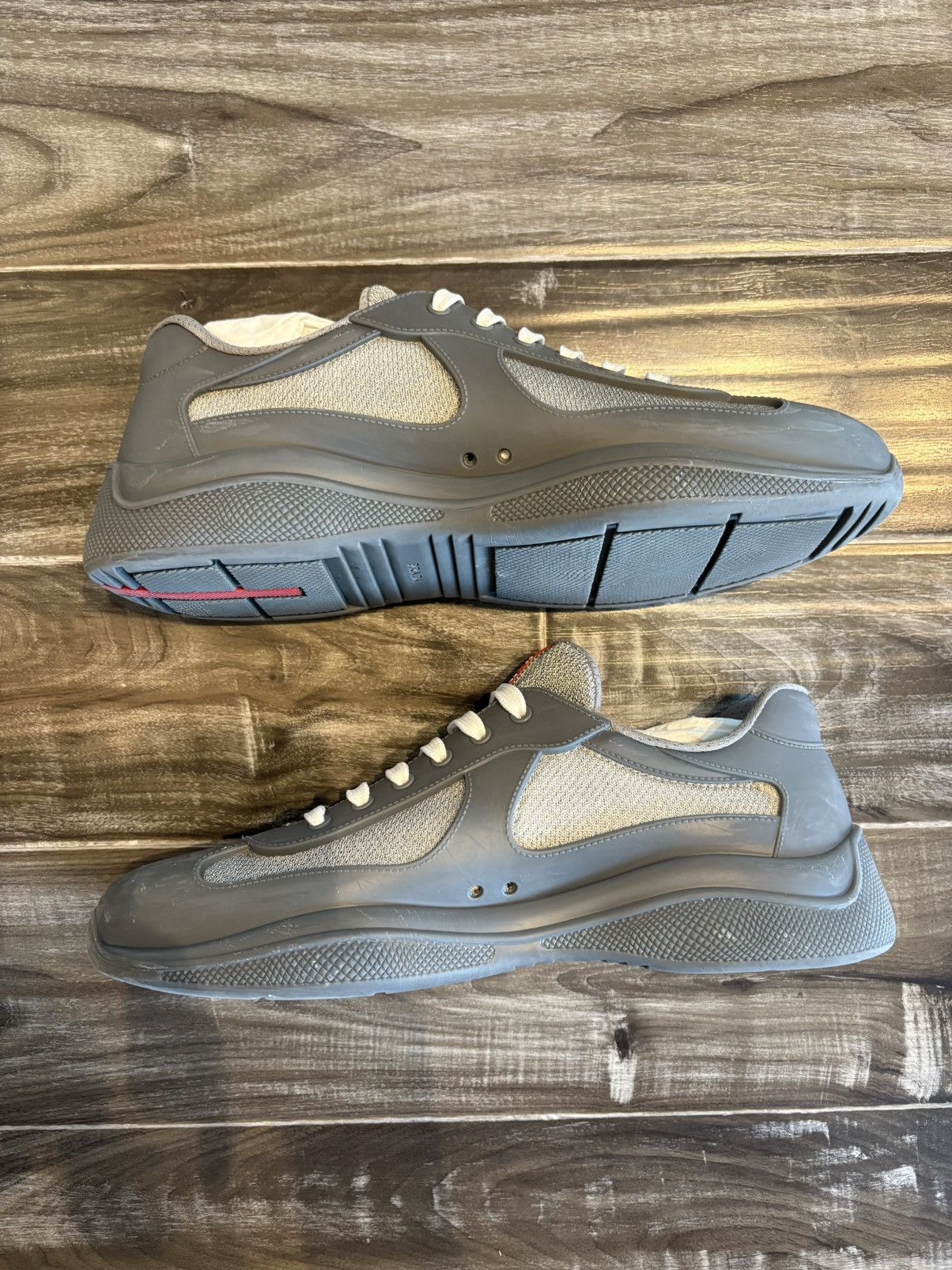 Prada Prada America's Cup Soft rubber sneakers - steel gray Size US 12 / EU 45 - 2 Thumbnail