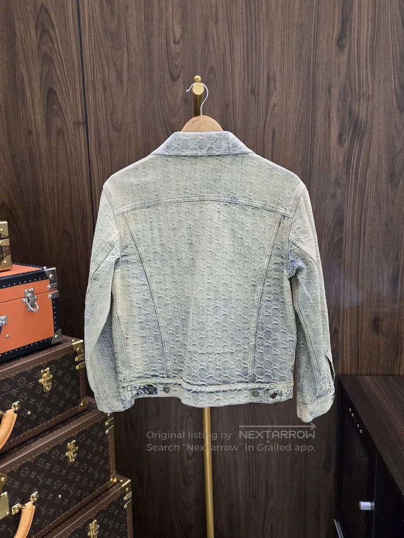 Gucci Gucci SS22 GG jacquard full-print old-fashioned denim jack Size XS / US 0-2 / IT 36-38 - 4 Thumbnail