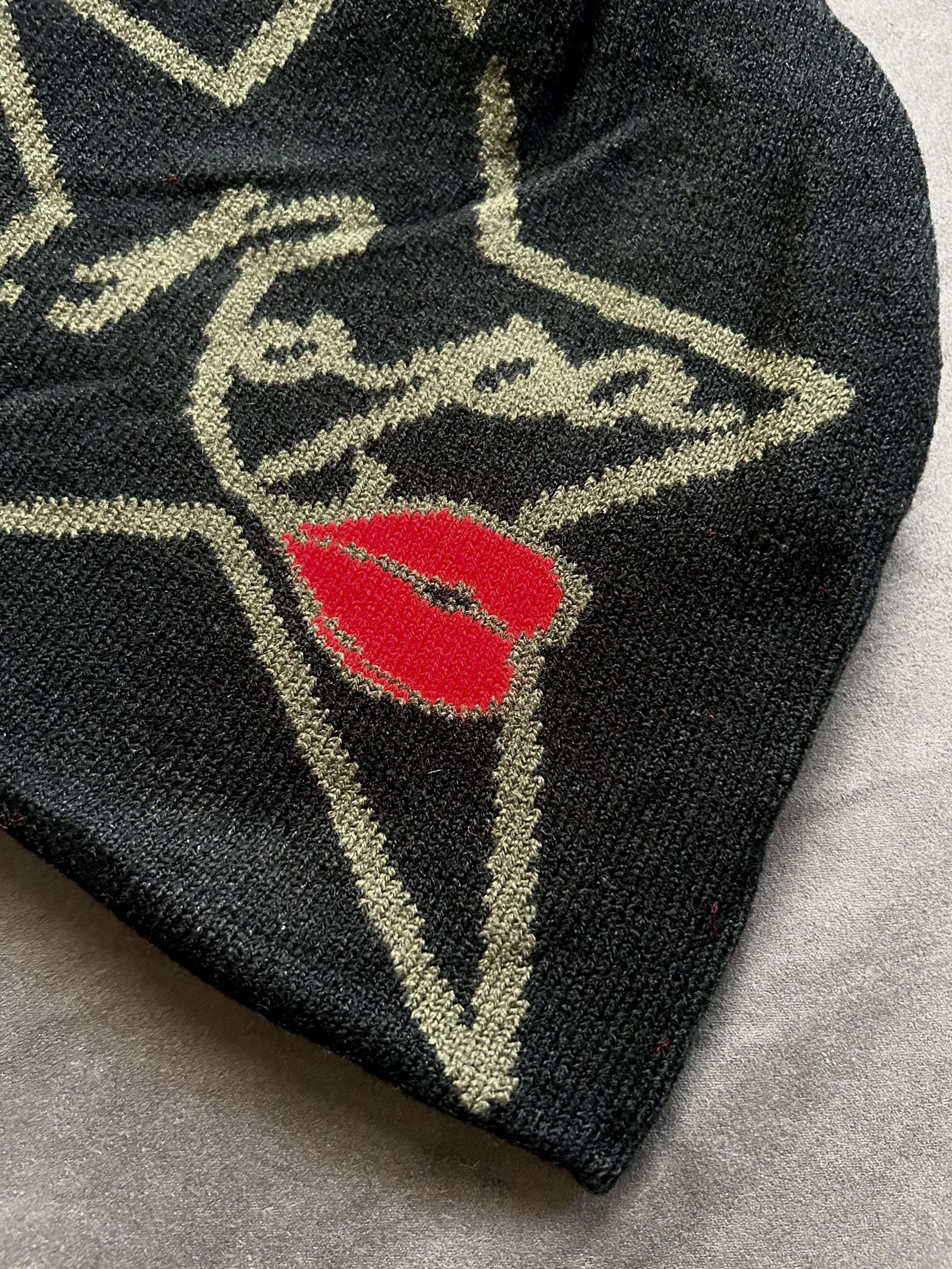 Japanese Brand Rare Laropa No Cuff Knit Reversible Beanie Hat Black OS Size ONE SIZE - 7 Thumbnail