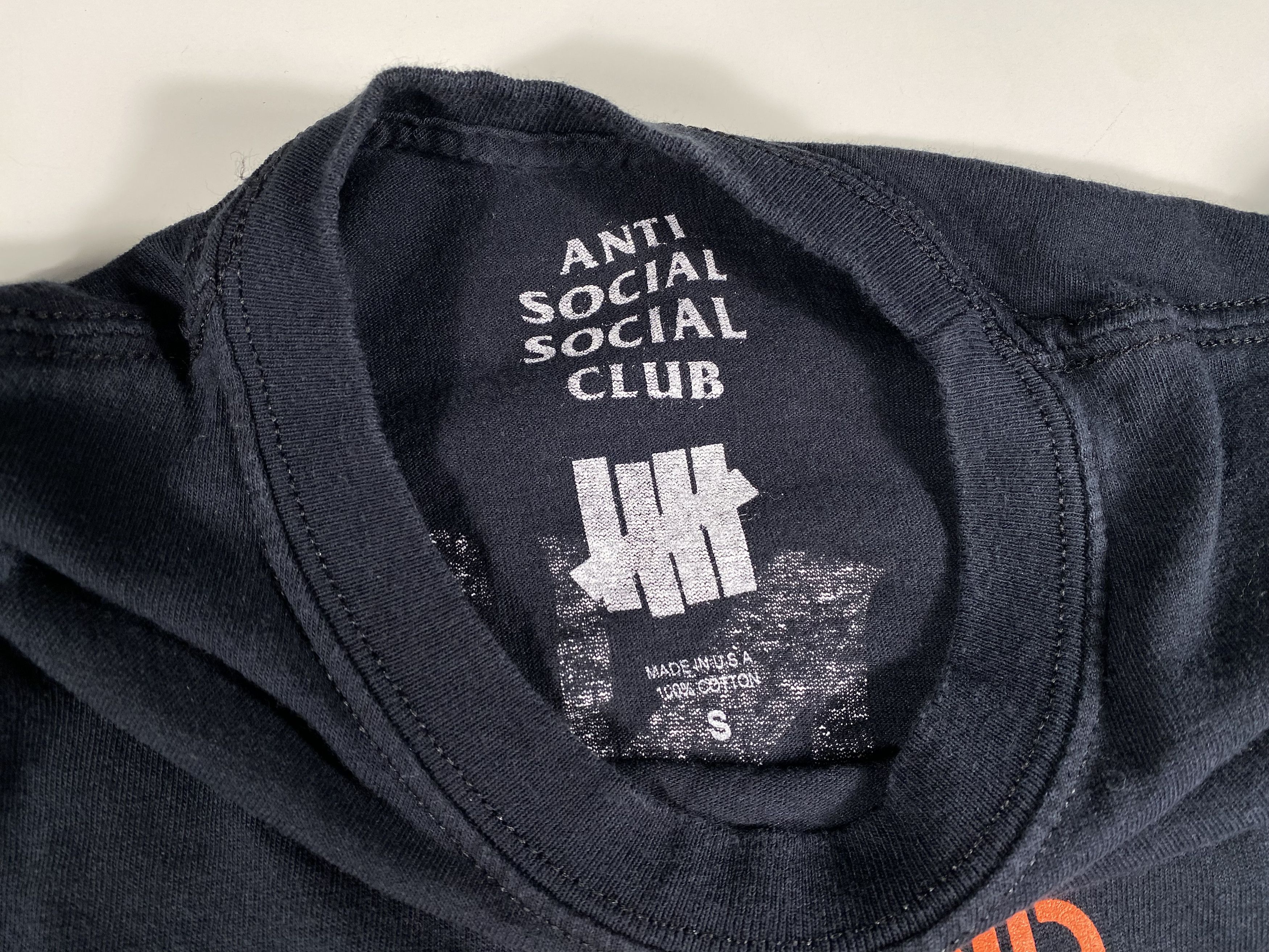 Anti Social Social Club × Undefeated Anti Social Social Club x Undefeated 'Paranoid' Tee Black Size US S / EU 44-46 / 1 - 6 Thumbnail