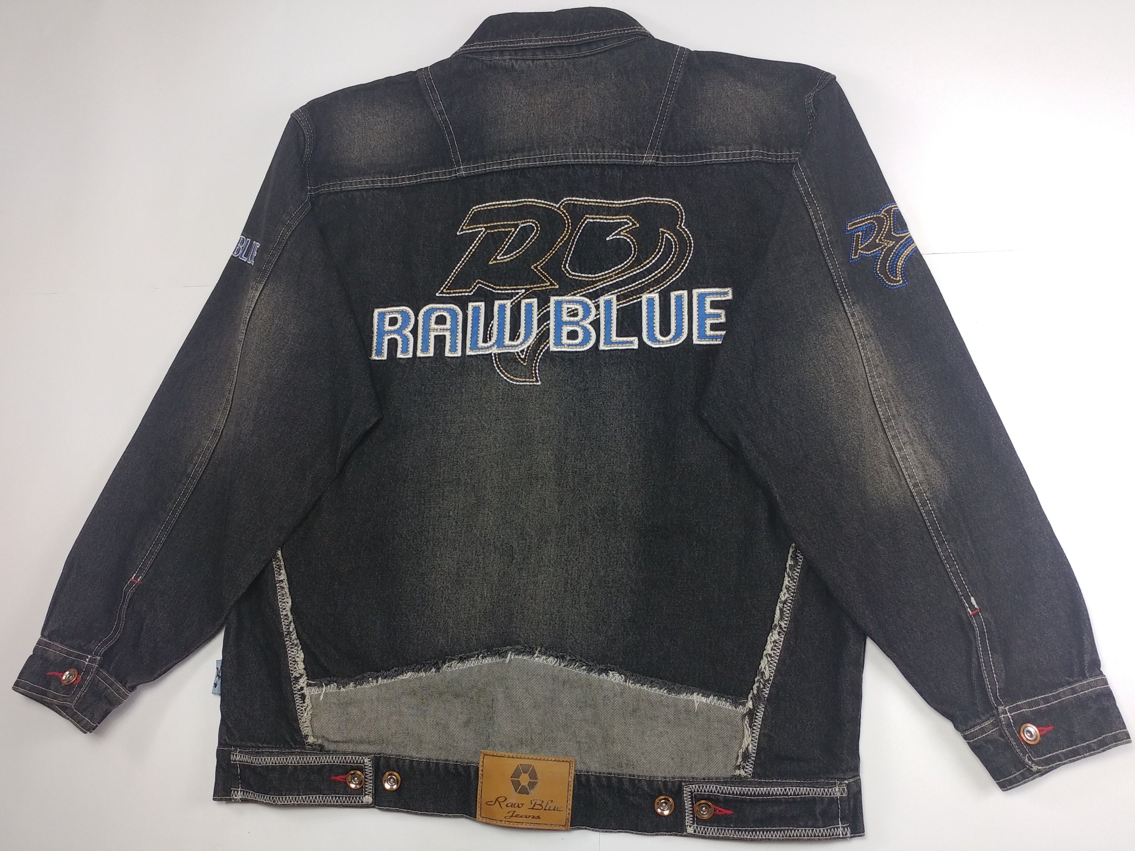 Vintage Raw Blue jacket, vintage denim jacket, 90s hip hop, 1990s XL Size US XL / EU 56 / 4 - 4 Thumbnail