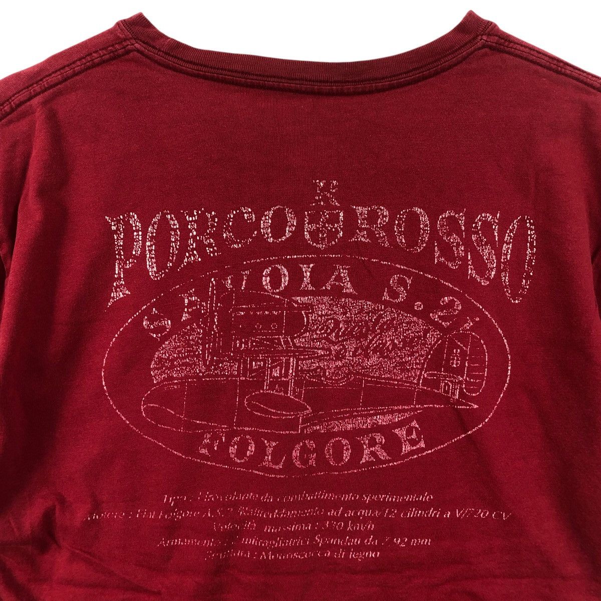 Anime Vintage STUDIO GHIBLI PORCO ROSSO Nibariki Anime Tee Shirt Size US L / EU 52-54 / 3 - 5 Thumbnail