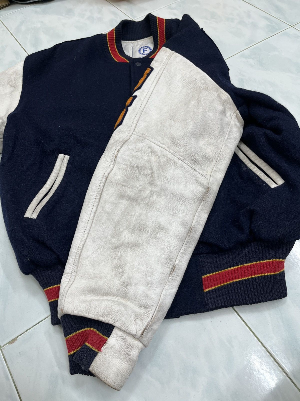 Japanese Brand 🔥🔥🔥ARCHIVE UNITED FORUS MEAN FIGHTERS VARSITY JACKET Size US M / EU 48-50 / 2 - 22 Thumbnail
