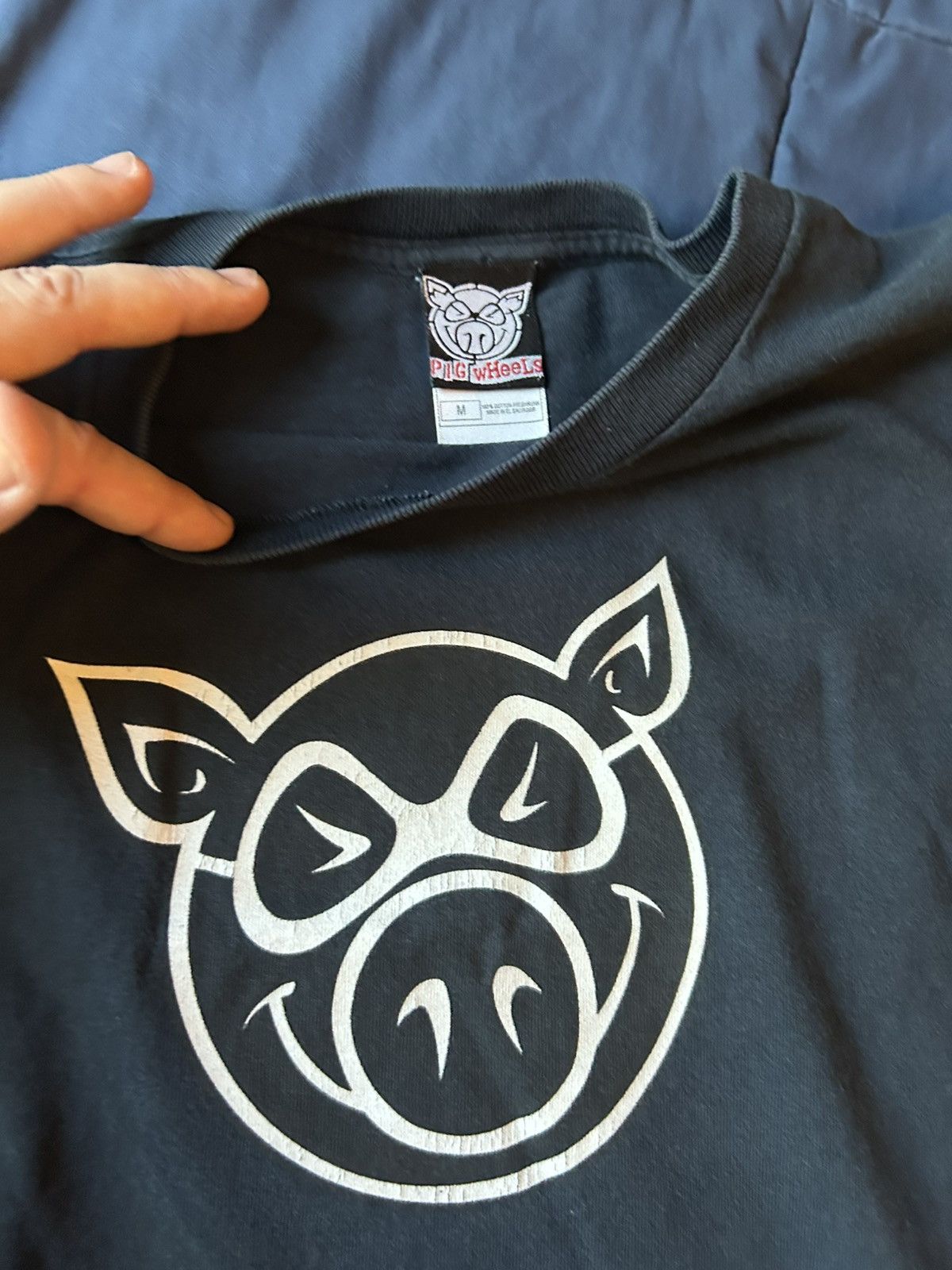 Vintage Pig Wheels Tee x Skateboarding Size US M / EU 48-50 / 2 - 4 Thumbnail
