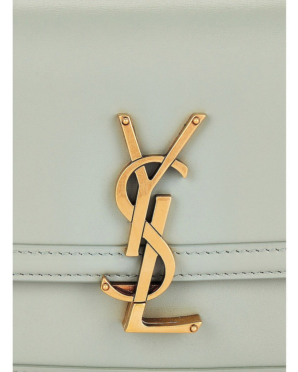 Saint Laurent Paris o1bcso1str0425 Size: OS/Puffer Small Chain Bag in Quite Blue Size ONE SIZE - 6 Thumbnail