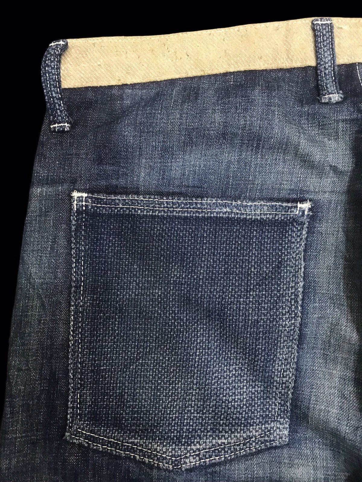 Designer 💥ARCHIVAL💥SCISSORMAN HYBRID DISTRESSED PATCHWORK DENIM F87 Size US 38 / EU 54 - 19 Thumbnail