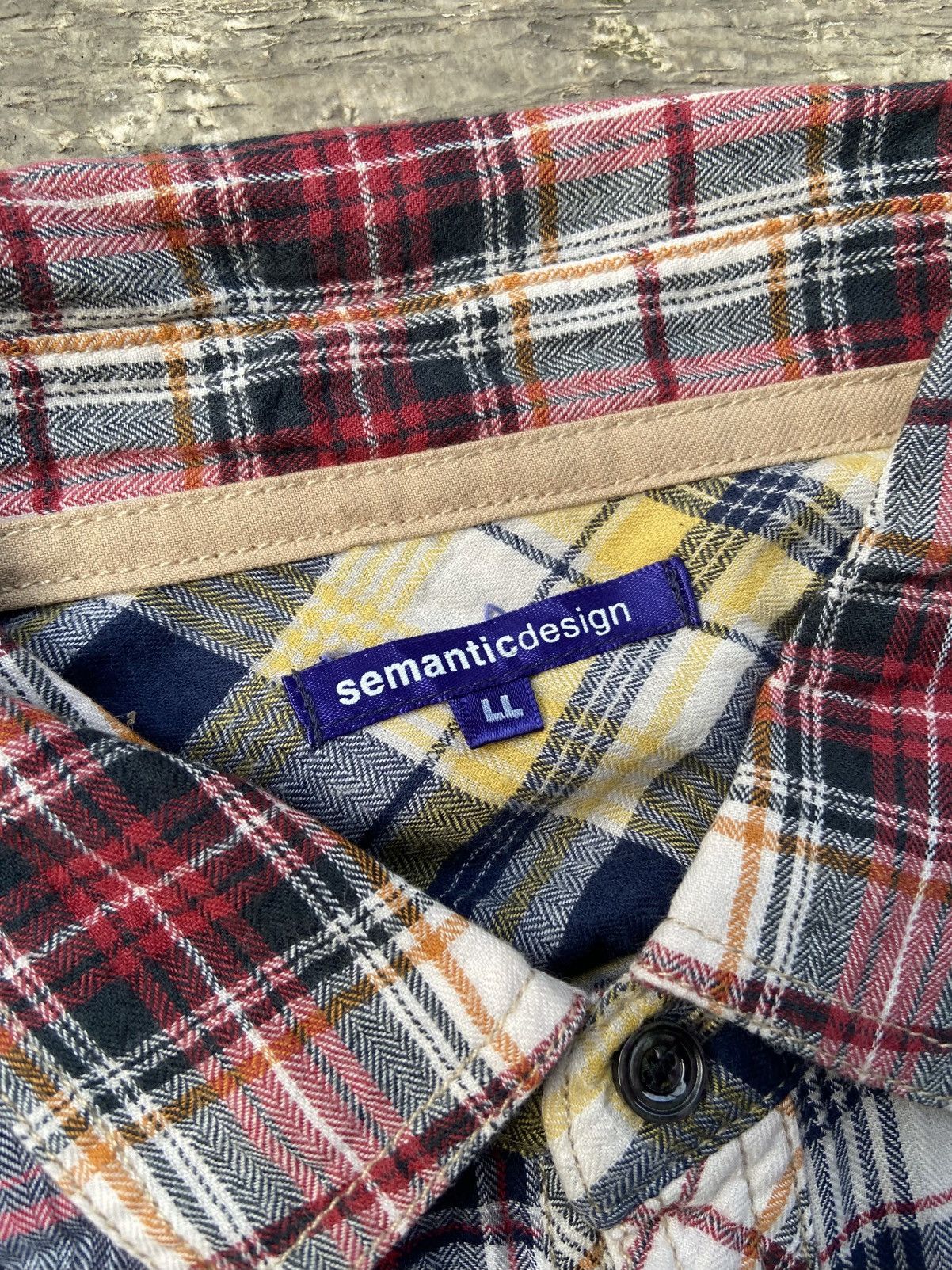 Japanese Brand × semanticdesign Semantic Design Plaid Flannel Shirt Size L / US 10 / IT 46 - 4 Thumbnail