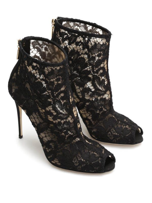 Dolce & Gabbana o1y0825 Spike Heel Ankle Boots in Black Size US 5 / IT 35 - 4 Thumbnail