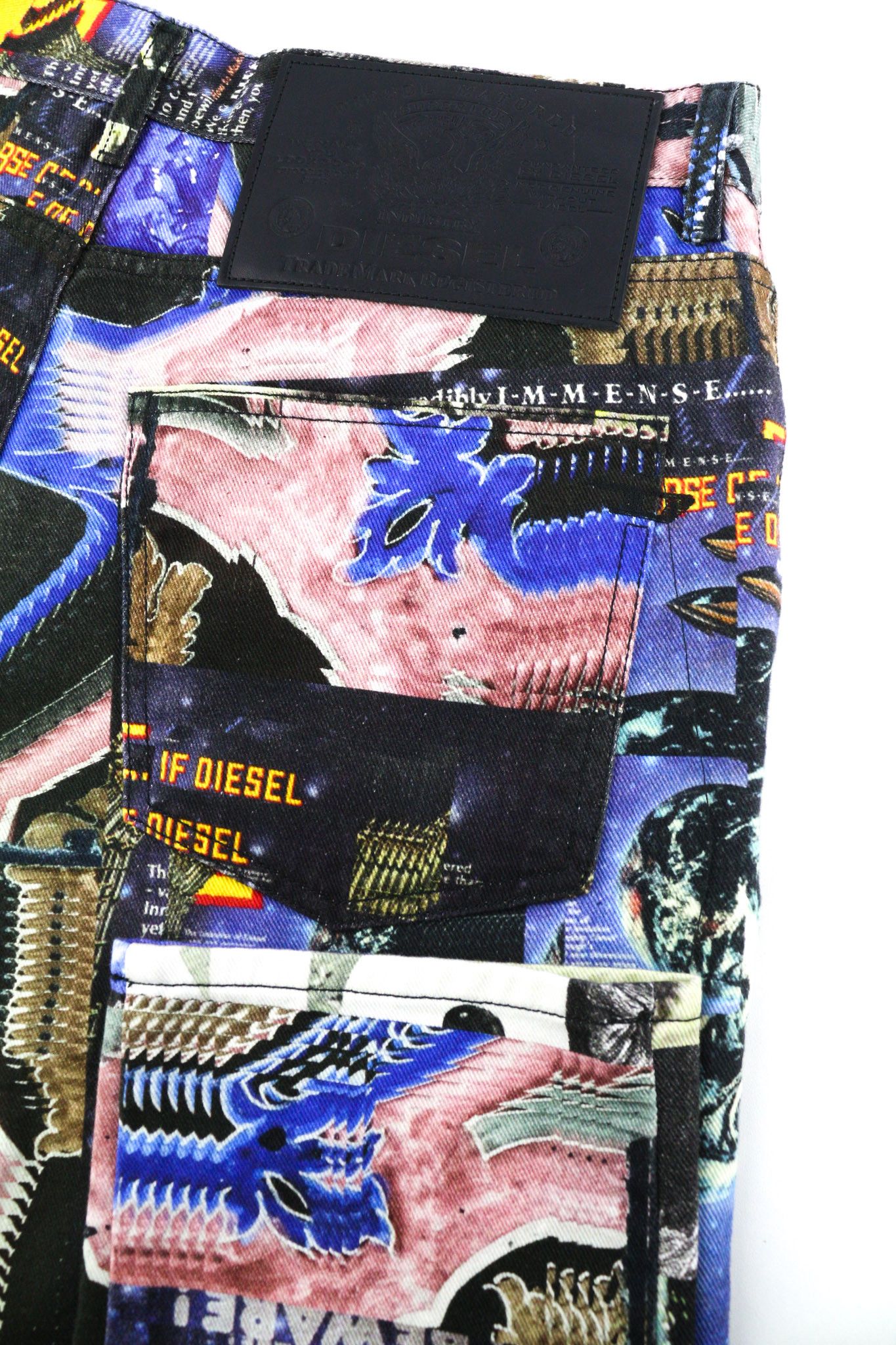 Diesel D-KRAS 009VB W32/L32 Slim Patterned Denim 40446 Size US 32 / EU 48 - 6 Thumbnail