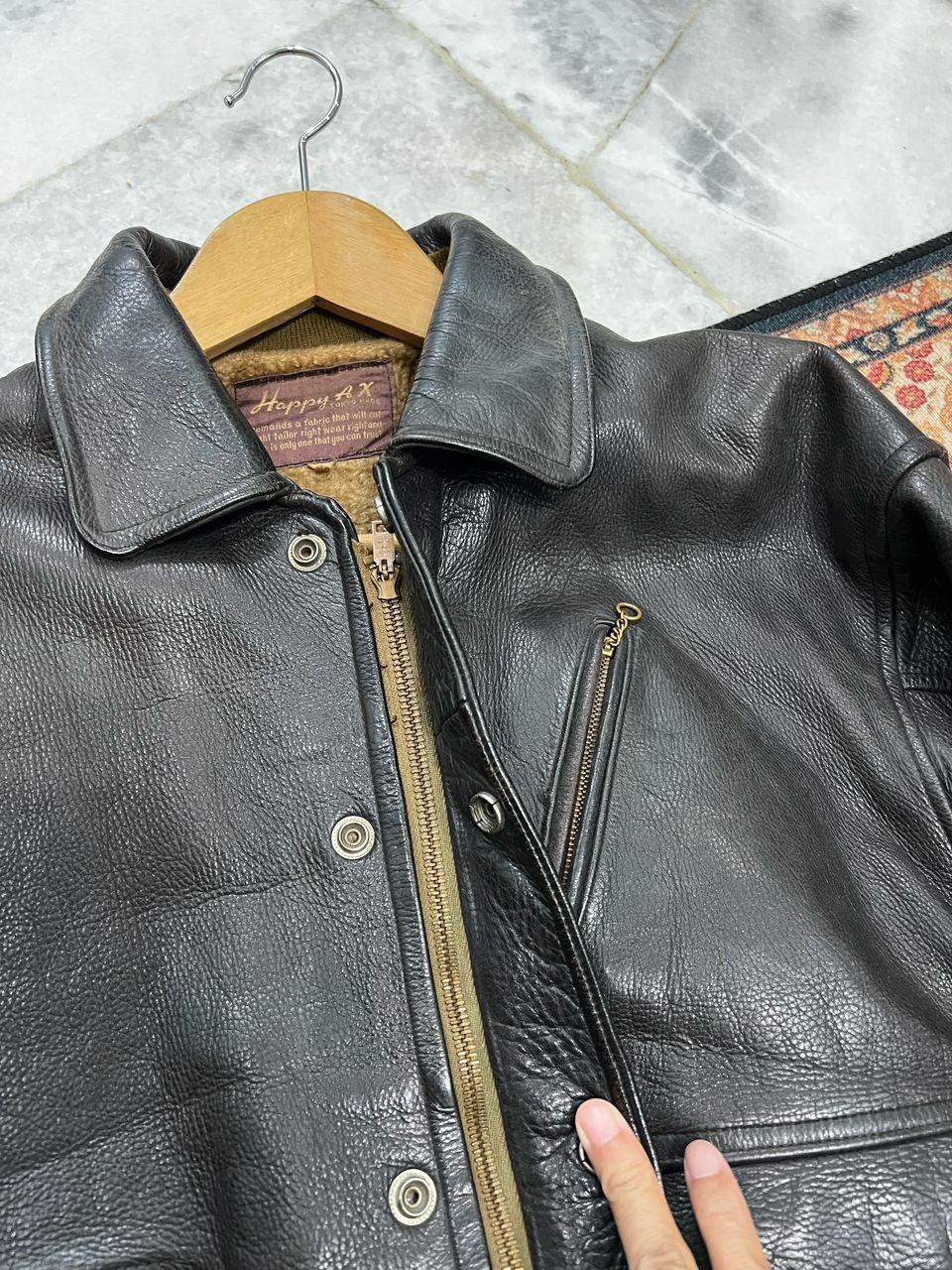 Vintage Vintage 60’s Leather Jacket Size US M / EU 48-50 / 2 - 8 Thumbnail