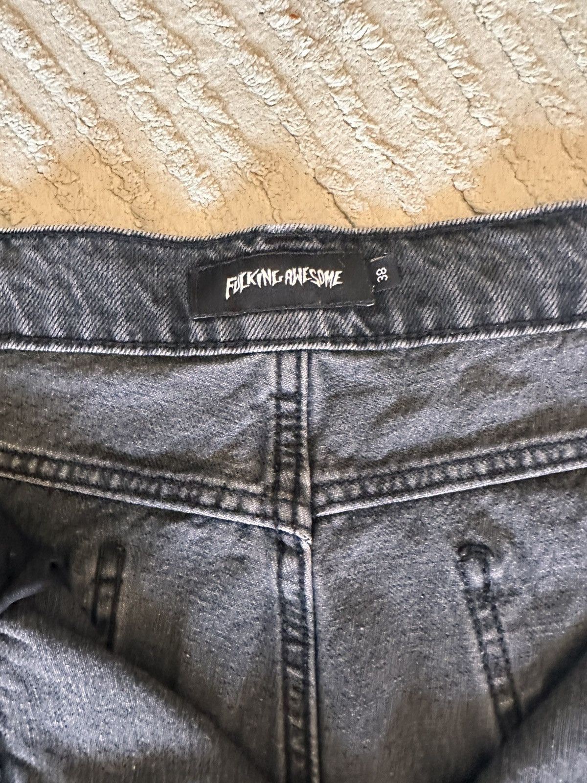 Fucking Awesome F*cking Awesome stonewashed denim jeans Size US 38 / EU 54 - 4 Thumbnail