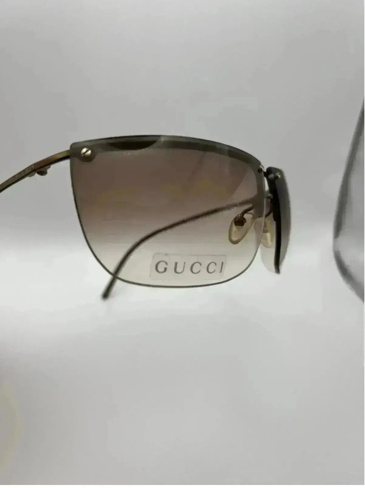Gucci × Tom Ford × Vintage GUCCI Sunglasses Shield Wrap Rimless Tom Ford Era Vintage Size ONE SIZE - 2 Thumbnail