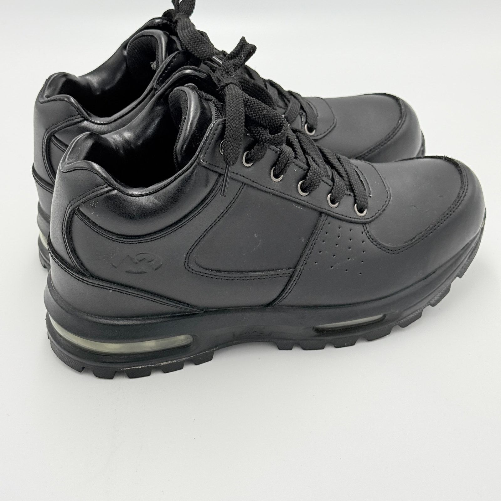 Other Mountain Gear Men's Black Leather Air Cushion Sneakers Size US 8.5 / EU 41-42 - 1 Thumbnail