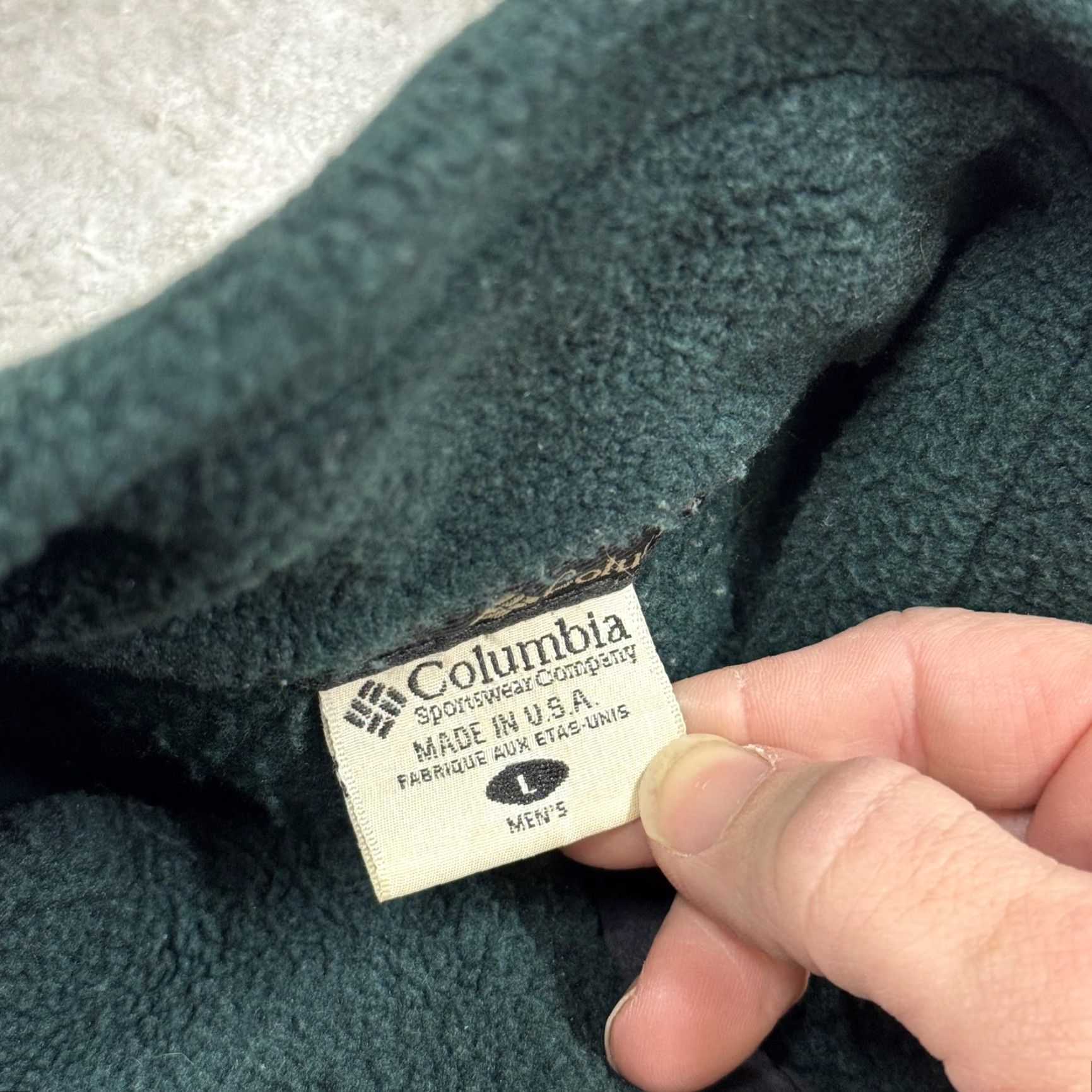 Vintage VINTAGE Columbia Jacket Mens Large Green Fleece 1/4 Zip USA 90s Pullover Jacket Size US L / EU 52-54 / 3 - 2 Thumbnail