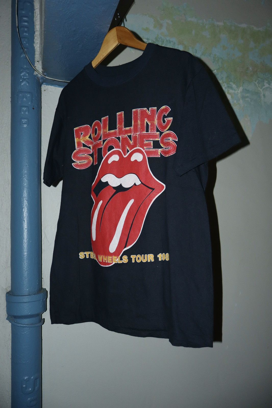 The Rolling Stones Vintage The Rolling Stones Steel Wheels tour 1989 tee Size US L / EU 52-54 / 3 - 3 Thumbnail