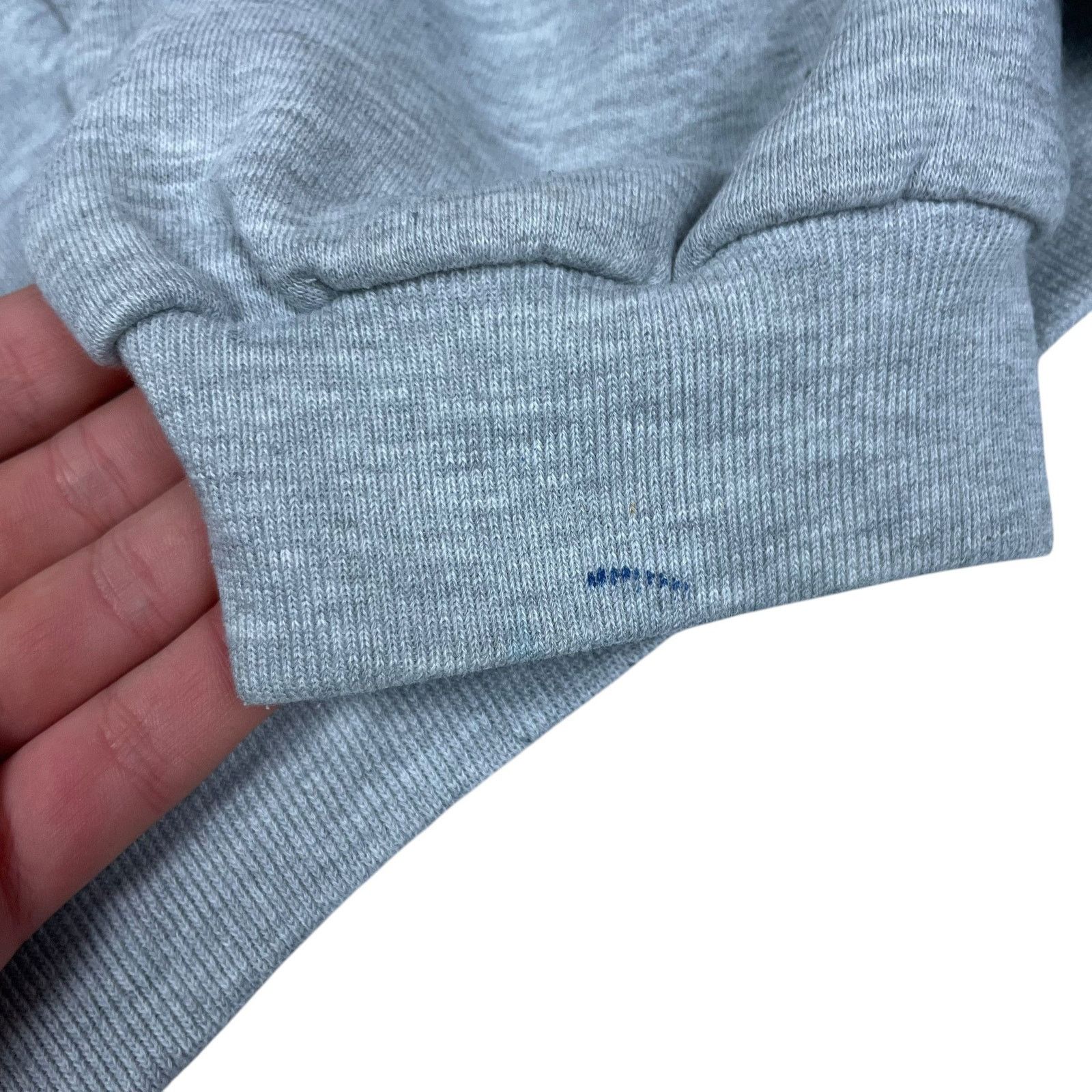 Nike × Vintage Vintage Nike Men’s Heather Gray Solo Swoosh Sweatshirt XL Size US XL / EU 56 / 4 - 5 Thumbnail
