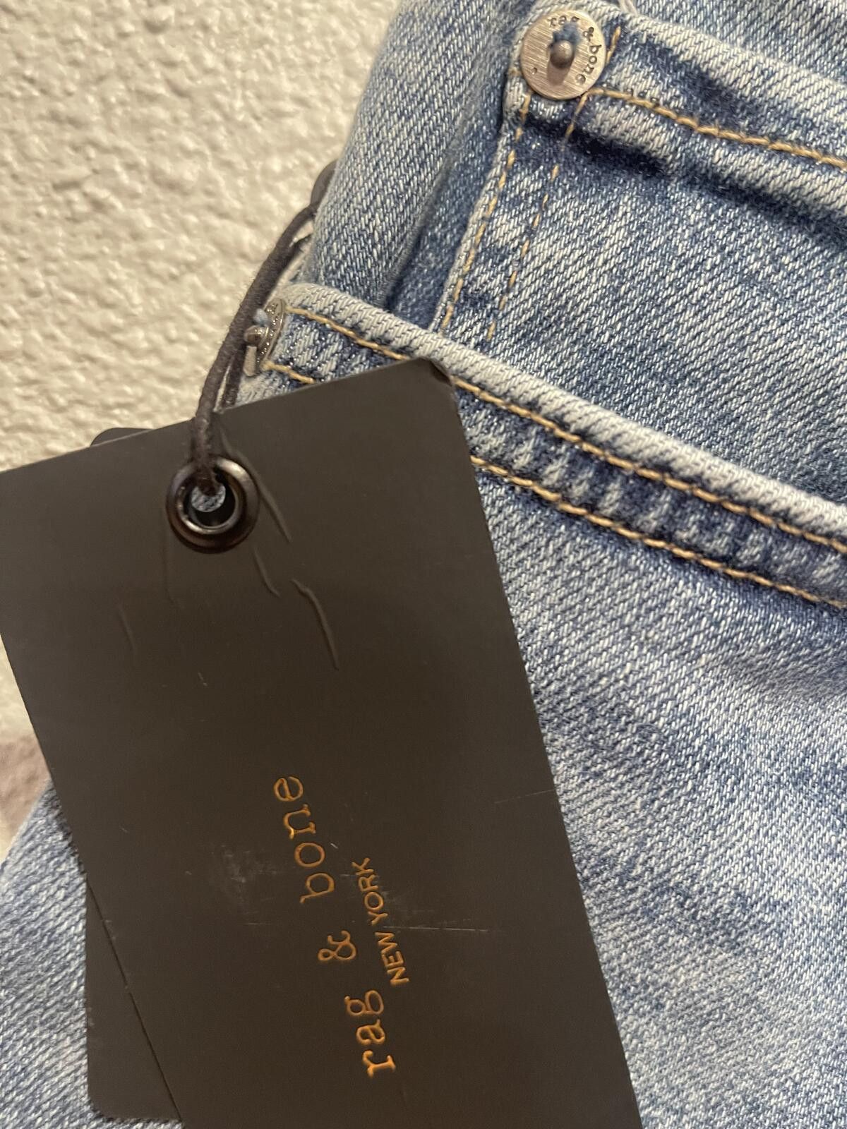 Rag & Bone rag & bone High-Rise Slim Jeans Light Blue Denim Size 28" / US 6 / IT 42 - 5 Thumbnail
