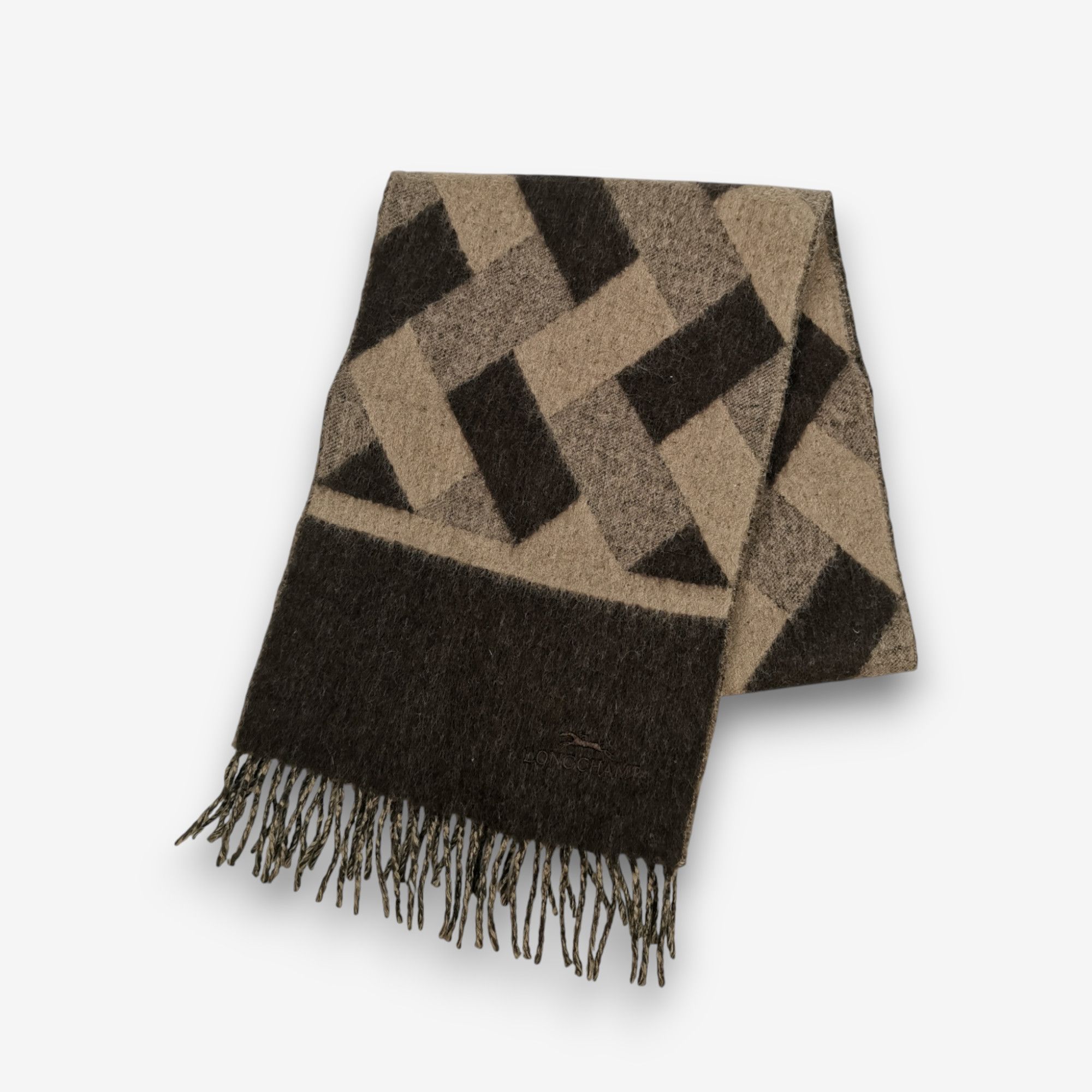 Longchamp Vintage Longchamp Scarf Wool Cashmere Scarves. Size ONE SIZE - 3 Thumbnail