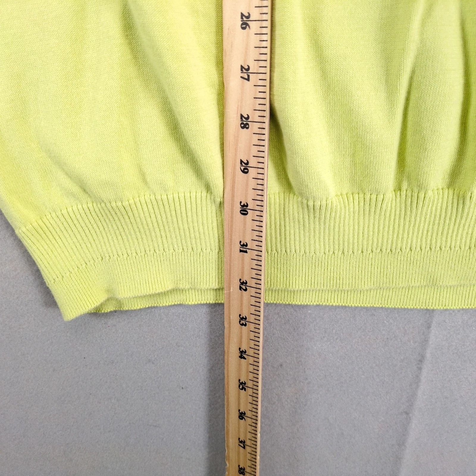 Tiger Woods Tiger Woods Men's XXL 1/4 Zip Knit Sweater Lime Mock Neck Size US XXL / EU 58 / 5 - 8 Thumbnail