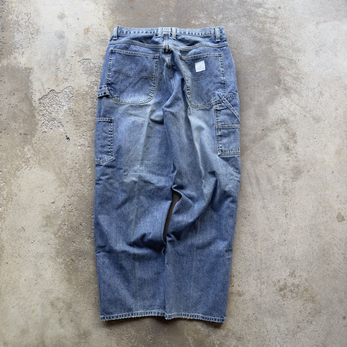 Vintage Faded Thrashed Wide Leg Carpenter Skater Jeans ERD Grunge Size US 34 / EU 50 - 2 Thumbnail