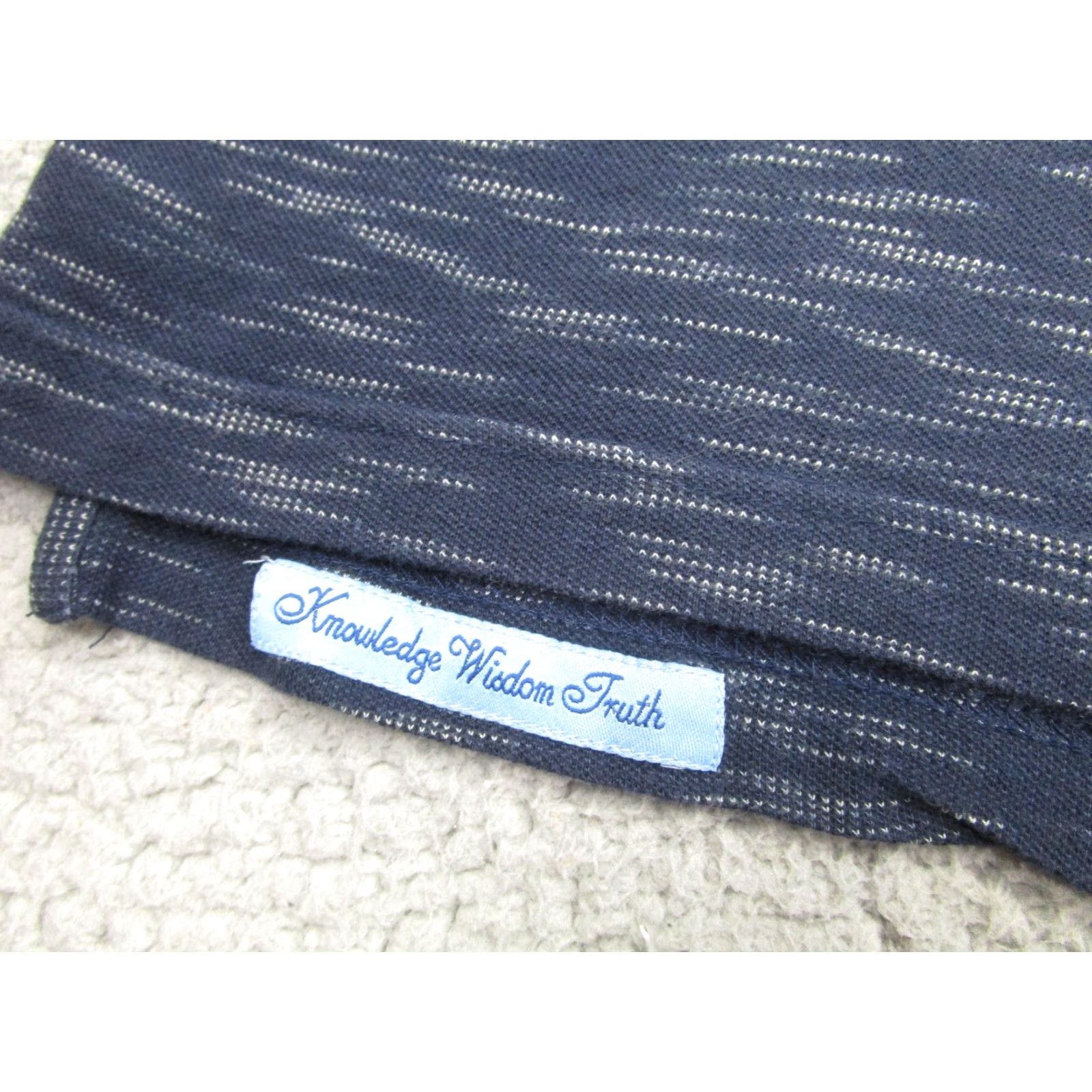 Robert Graham Robert Graham Polo Shirt Mens Large Blue Classic Fit Long Sleeve Cotton Modal Size US L / EU 52-54 / 3 - 4 Thumbnail