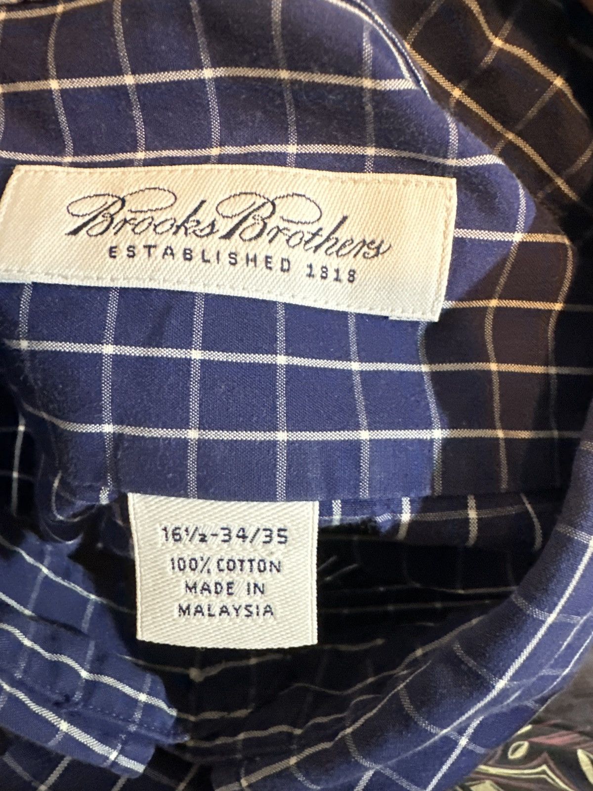 Brooks Brothers Brooks Brothers Non Iron Stretch Cotton Shirt Size US L / EU 52-54 / 3 - 3 Thumbnail