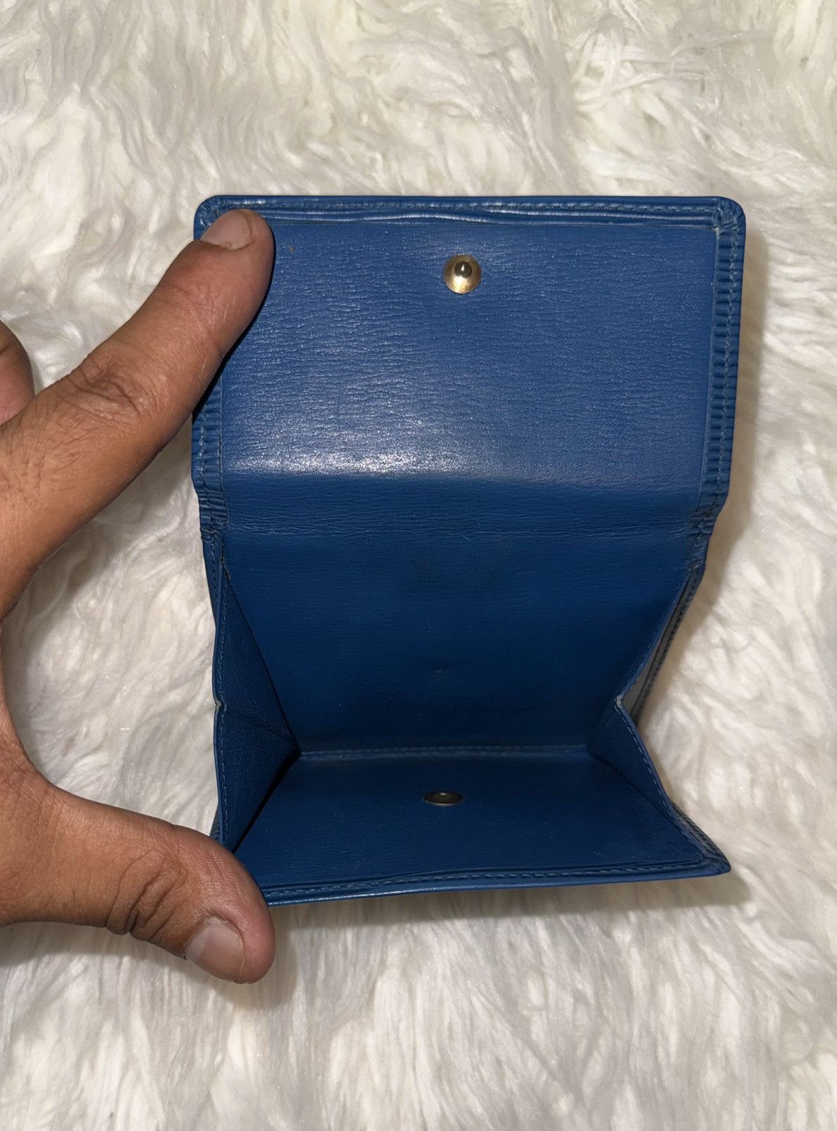 Louis Vuitton Louis Vuitton Blue Epi Wallet Size ONE SIZE - 4 Thumbnail