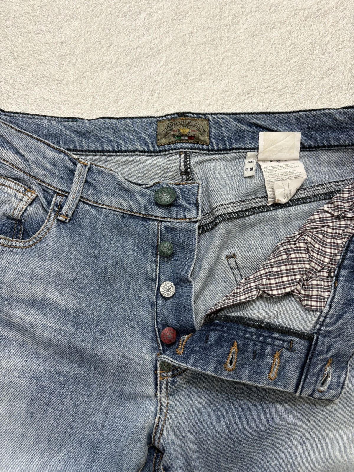 Giorgio Armani 2000s armani exchange japan bootcut wash denim y2k style Size US 34 / EU 50 - 3 Thumbnail