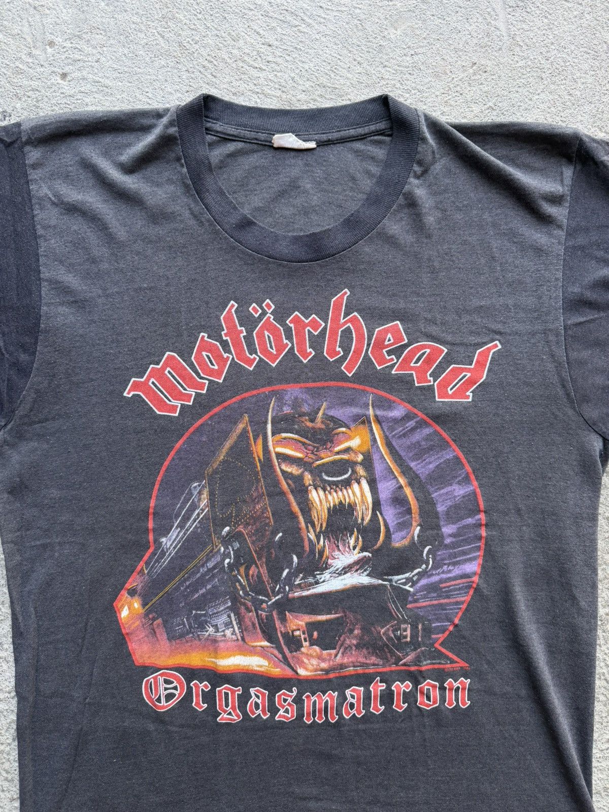 Band Tees 80s Motörhead Orgasmatron 1986 Vintage Tour Tee | Size L Size US L / EU 52-54 / 3 - 2 Thumbnail